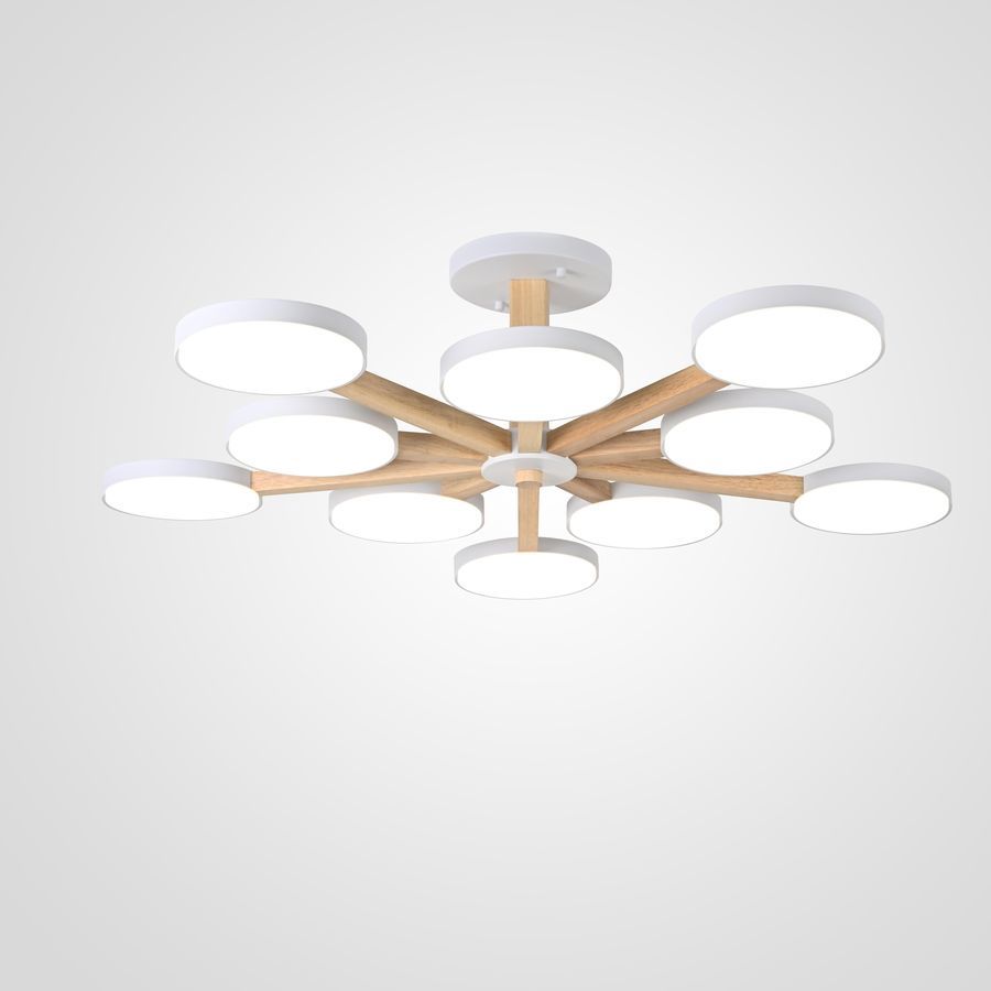 Изображение товара Люстра подвесная светодиодная Imperiumloft Turna white 228850-26 35 м² белый свет цвет белый