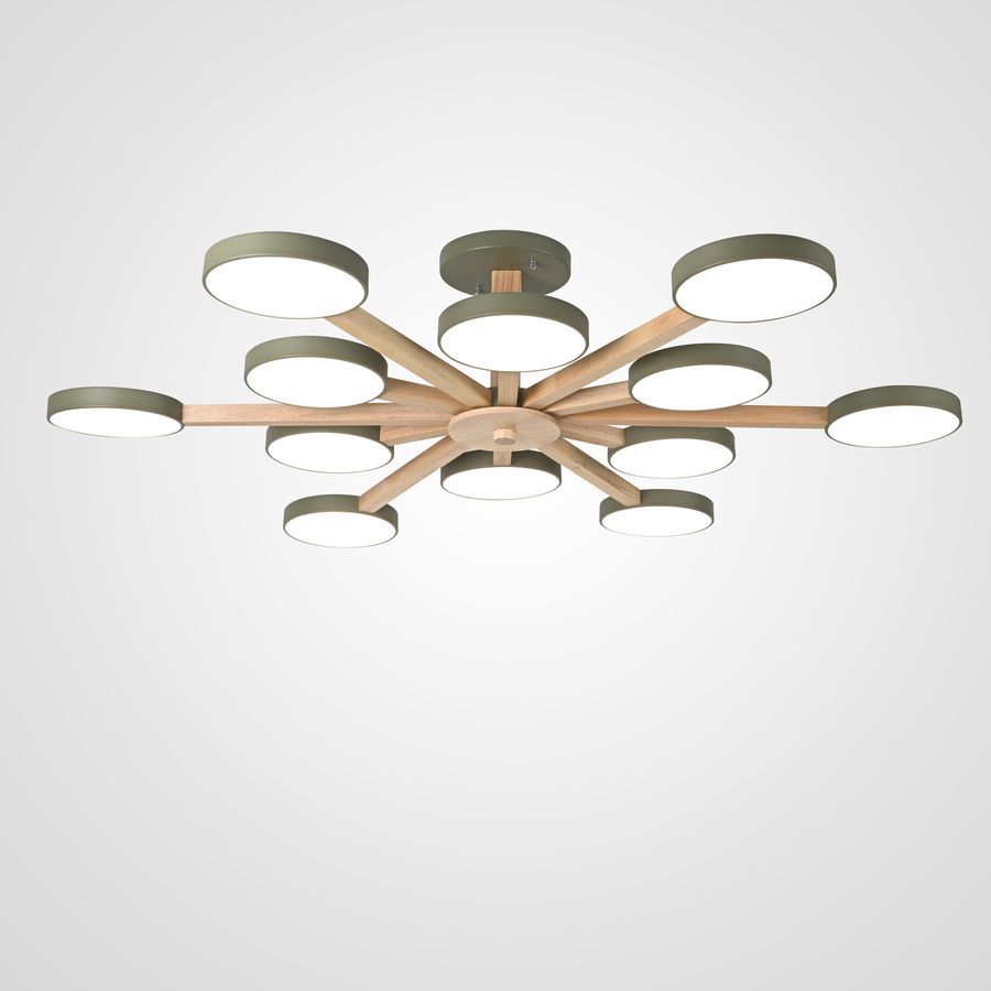 Изображение товара Люстра подвесная светодиодная Imperiumloft Turna Khaki 228863-26 40 м² современный дизайн