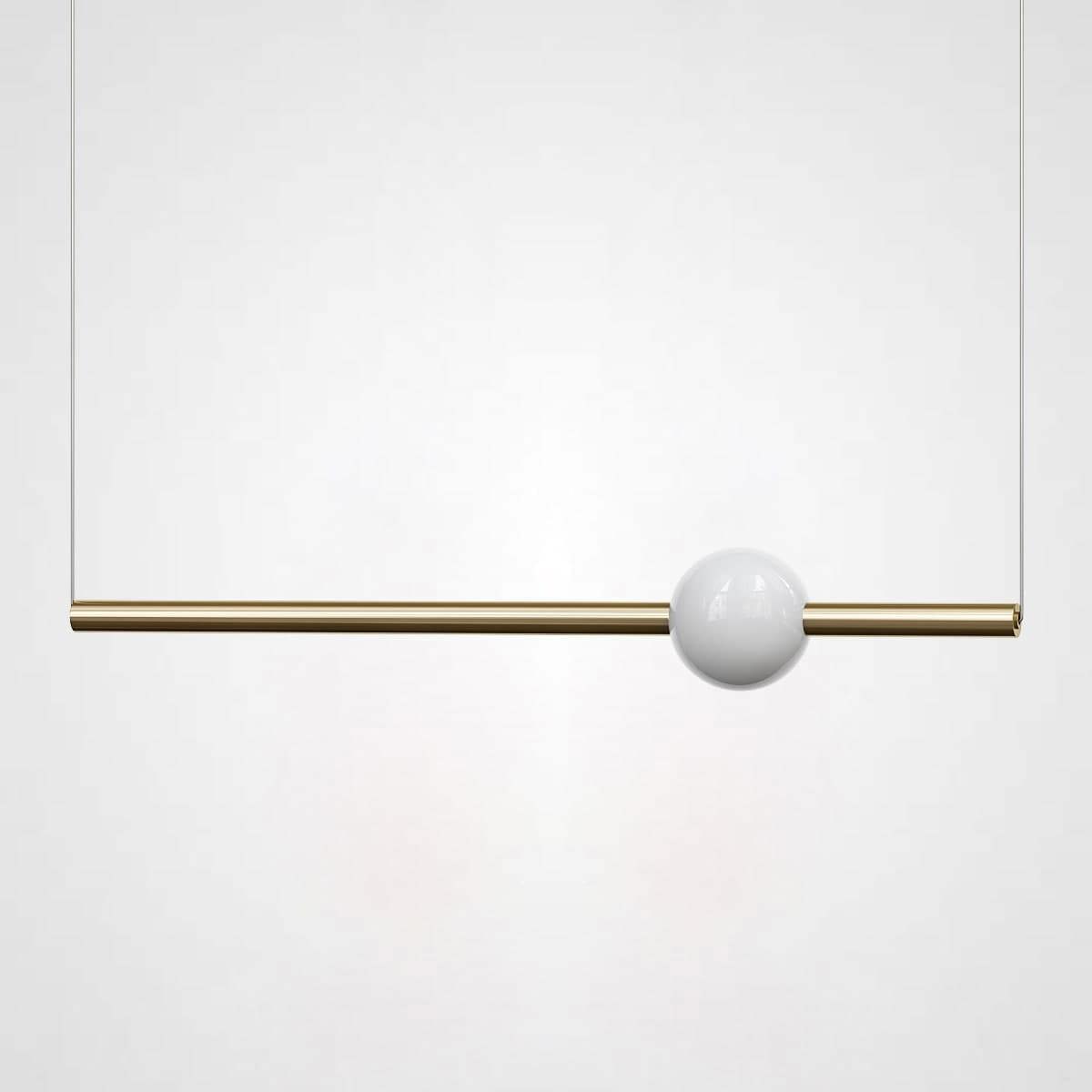 Изображение товара Светильник подвесной светодиодный Imperiumloft Orion globe 85411-22 5 м² белый свет цвет белый/золотой