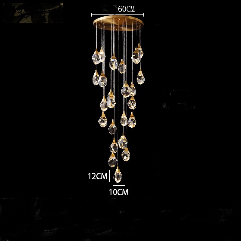 Изображение товара Светильник подвесной светодиодный Imperiumloft 193597-26 Cristel-one01 57 м² регулируемый белый свет цвет жёлтый/золотой