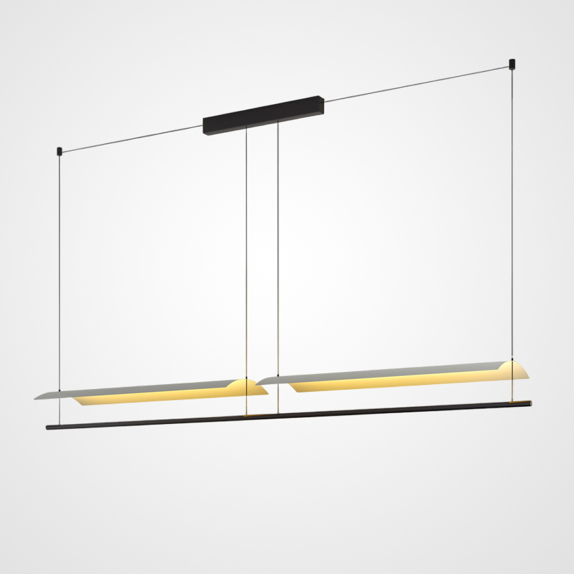 Изображение товара Подвесной светодиодный светильник GARTH B 2 плафона черный 24W 118х13х120 см