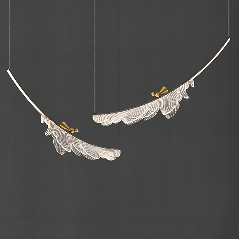 Изображение товара Светильник подвесной светодиодный Imperiumloft Colibri combo 228371-23 12 м² белый свет цвет прозрачный/латунь