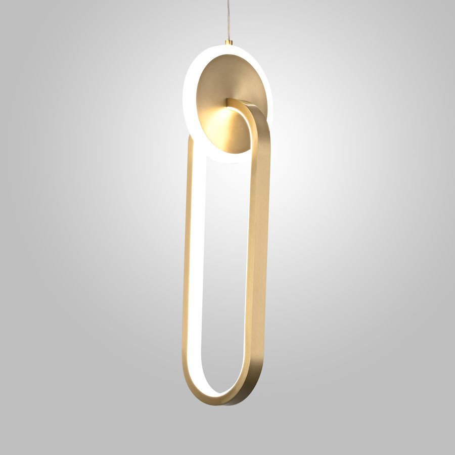 Изображение товара Подвесной светильник IMPERIUMLOFT RANDALL B Brass 20 Вт белый латунь для натяжных потолков