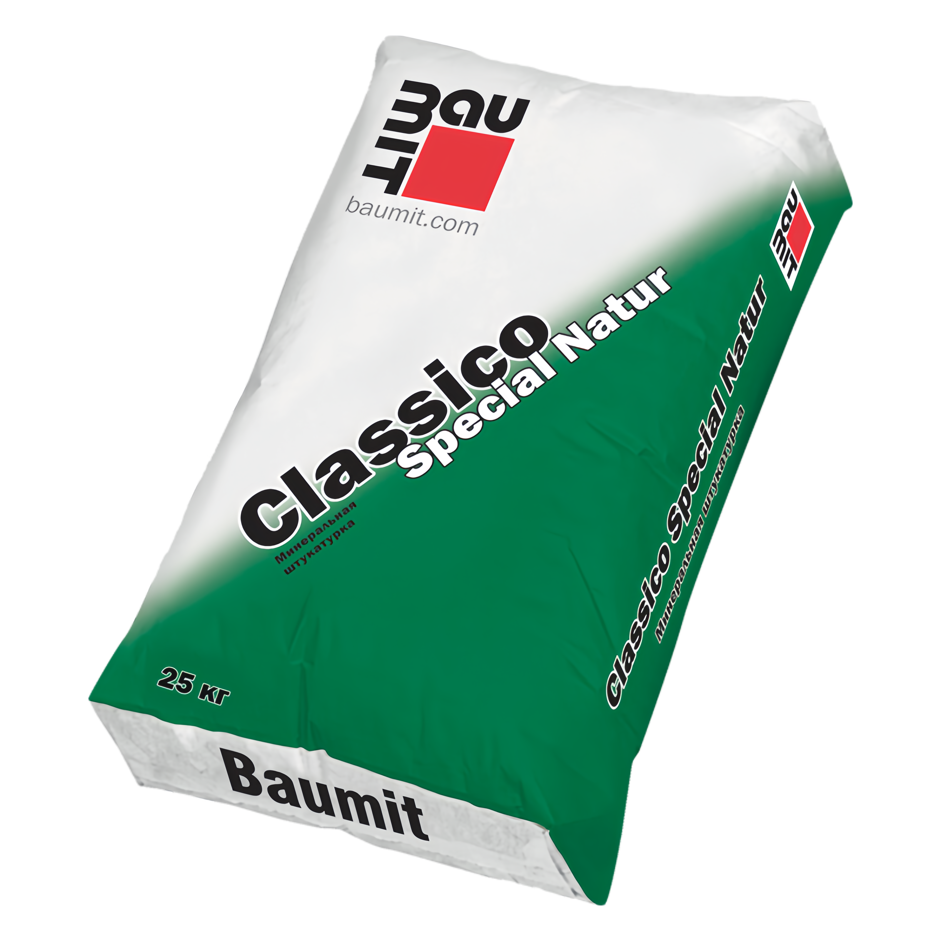 Изображение товара Штукатурка на основе цементного вяжущего Baumit Classico special natur 25кг цвет серый