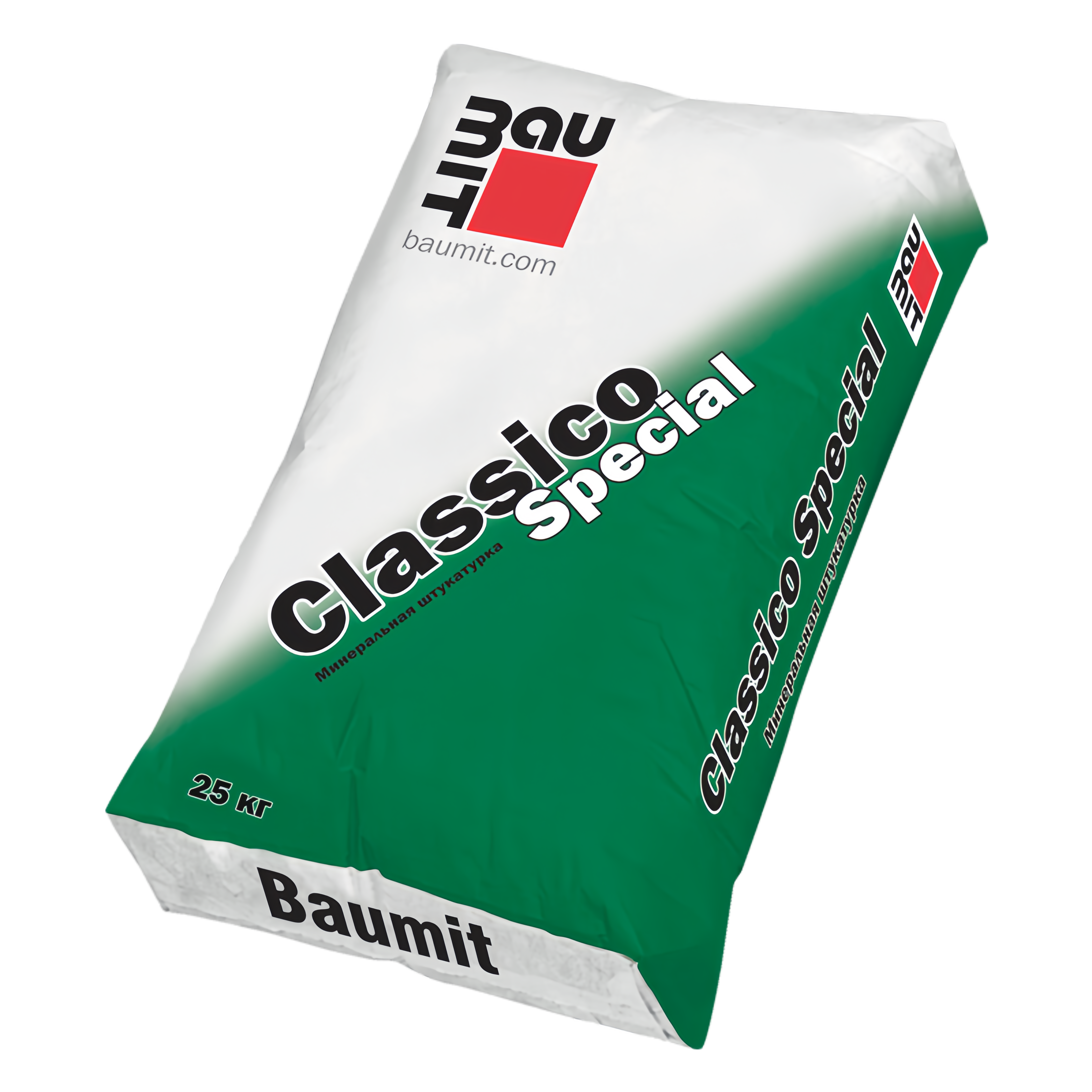 Изображение товара Штукатурка на основе цементного вяжущего Baumit Classico special 2K 25кг цвет белый