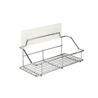 Изображение товара Полка для ванной Delphinium 11x22 см металл цвет хром