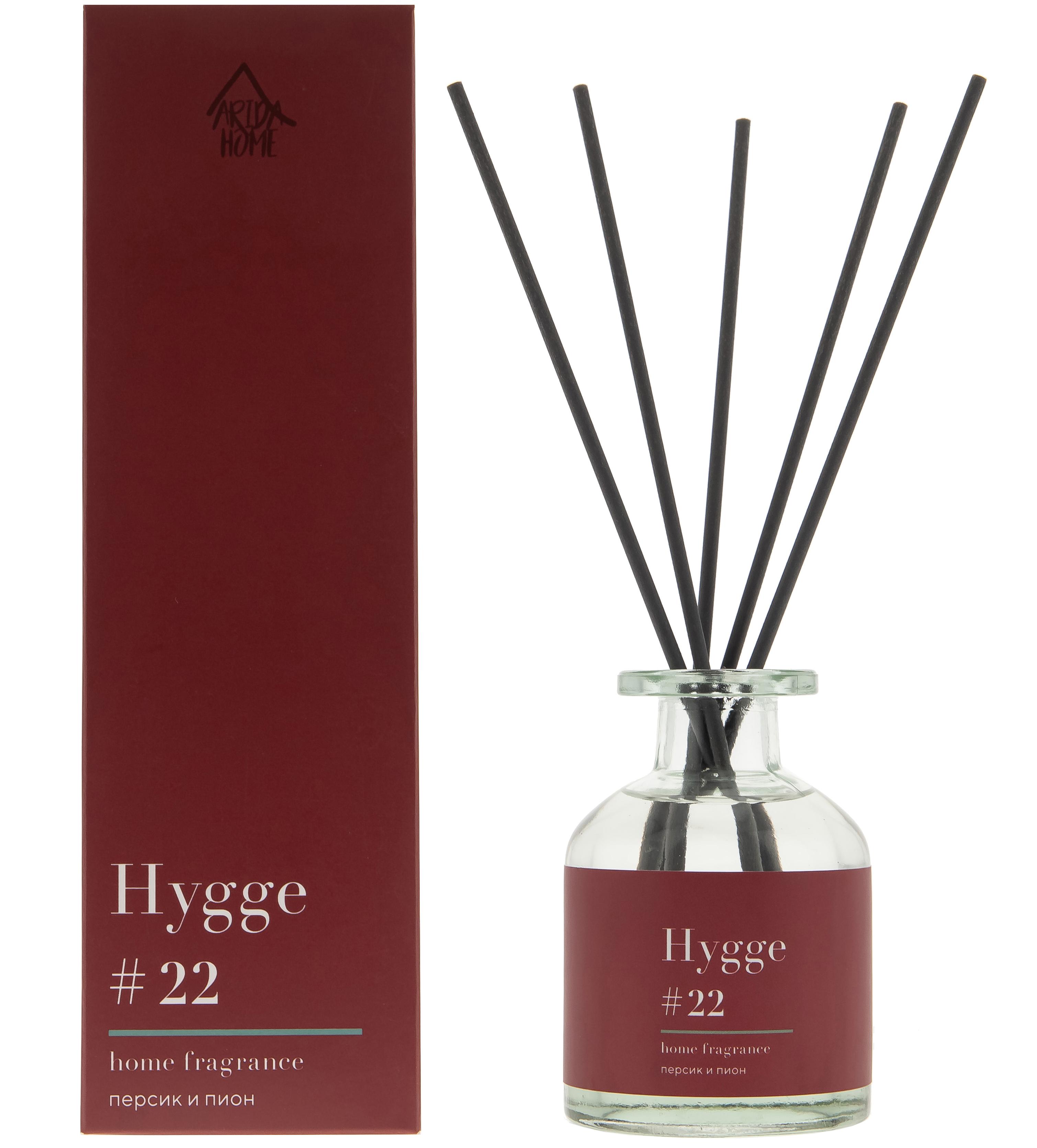 Изображение товара Ароматический диффузор Arida Home Hygge 22 Персик и пион 100 мл