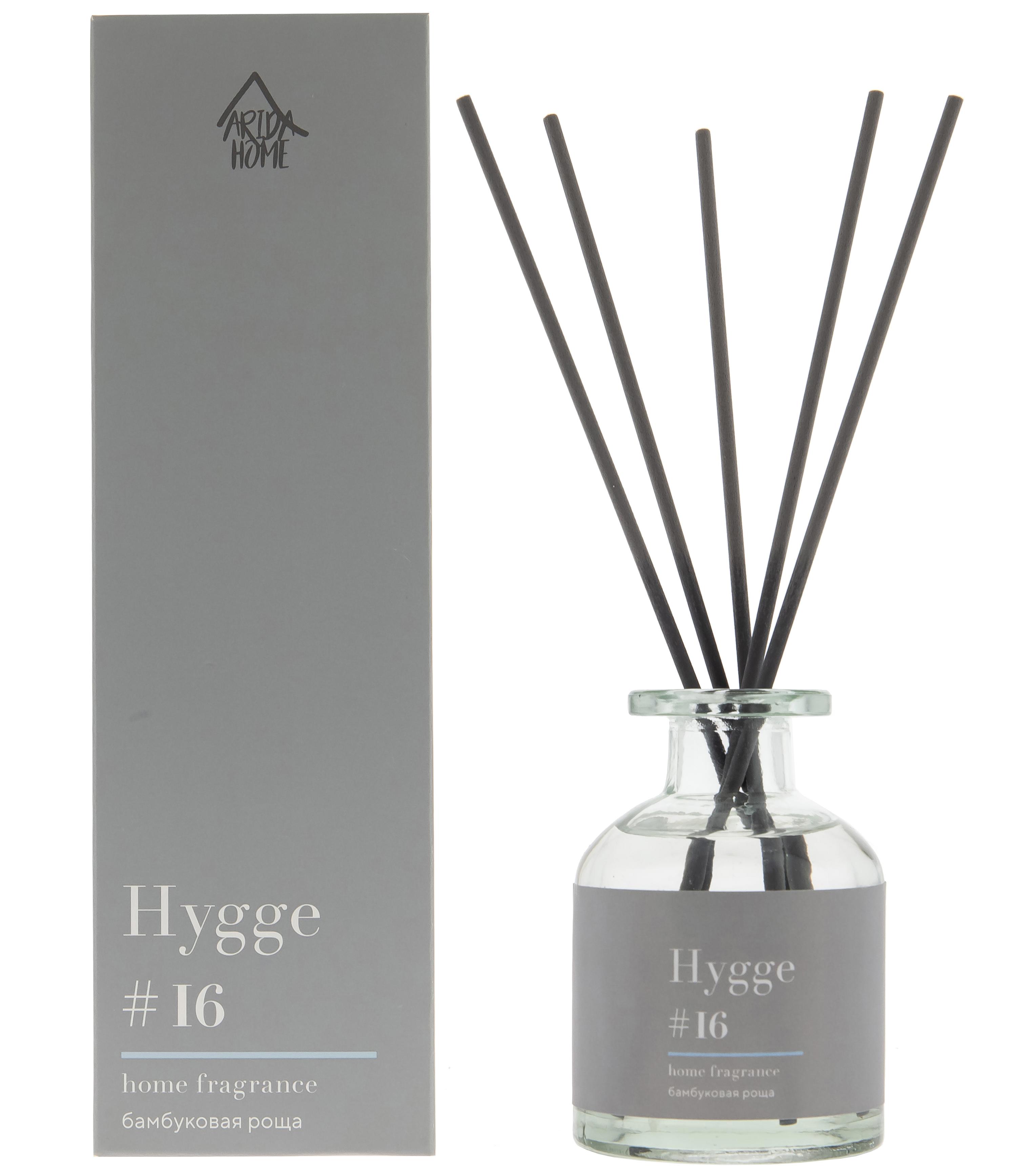 Изображение товара Ароматический диффузор Arida Home Hygge 16 Бамбуковая роща 100 мл