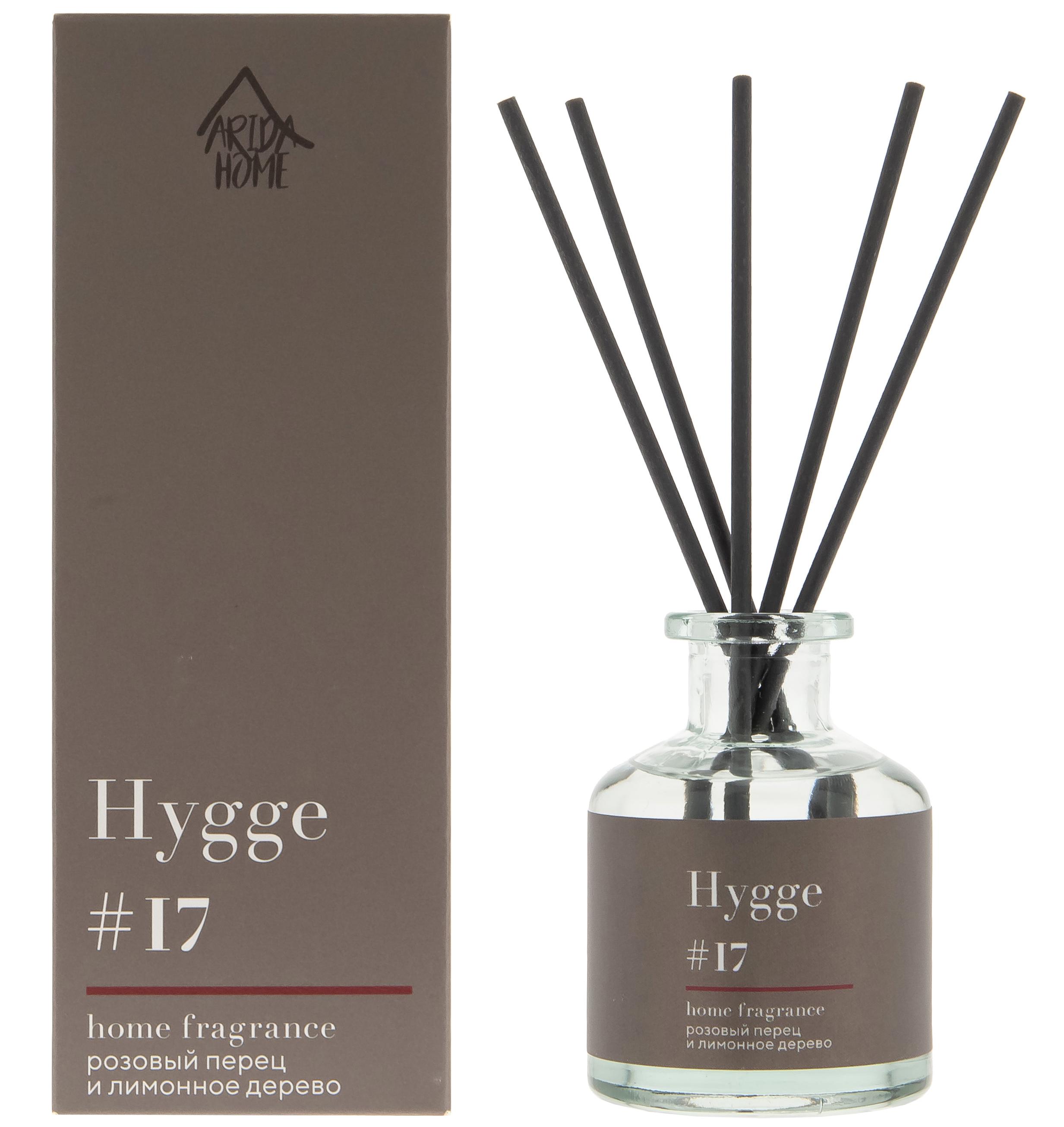 Изображение товара Ароматический диффузор Arida Home Hygge 17 Розовый перец лимонное дерево 50 мл