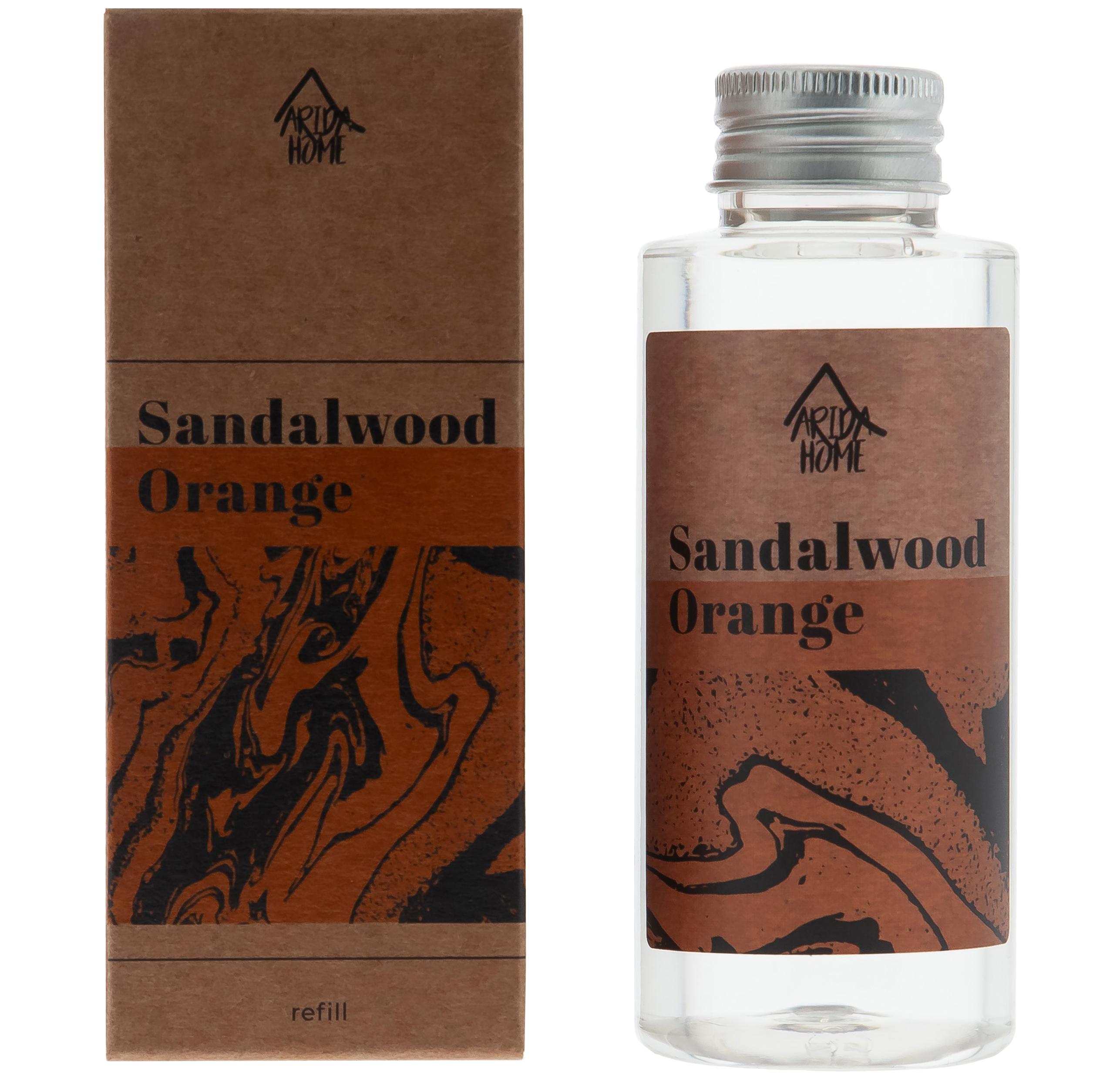 Изображение товара Наполнитель для ароматического диффузора Arida Home Сандал и апельсин 100 мл