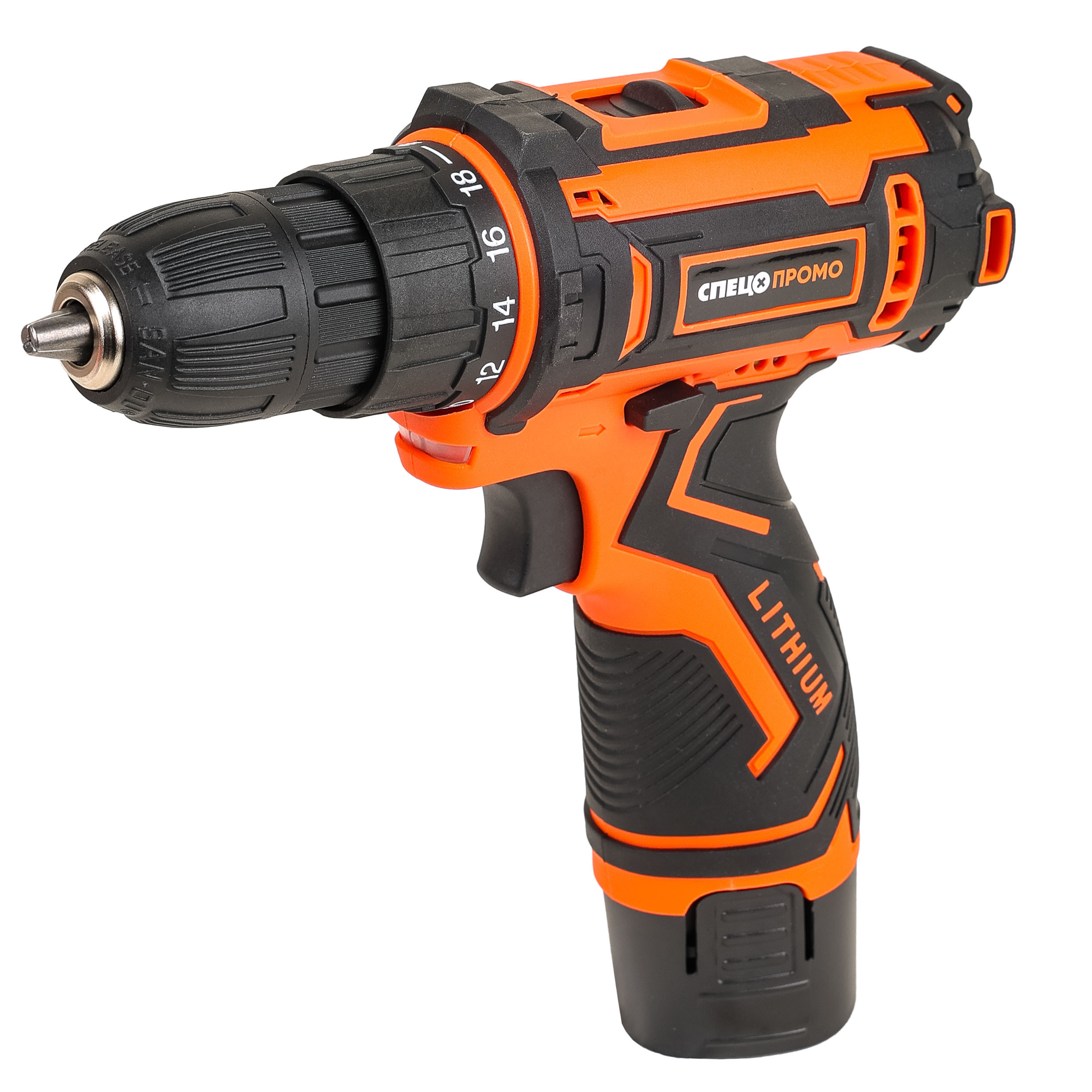 Изображение товара Аккумуляторная дрель-шуруповерт Спец Промо БДА12ЛИ3 12 В с двумя аккумуляторами и кейсом