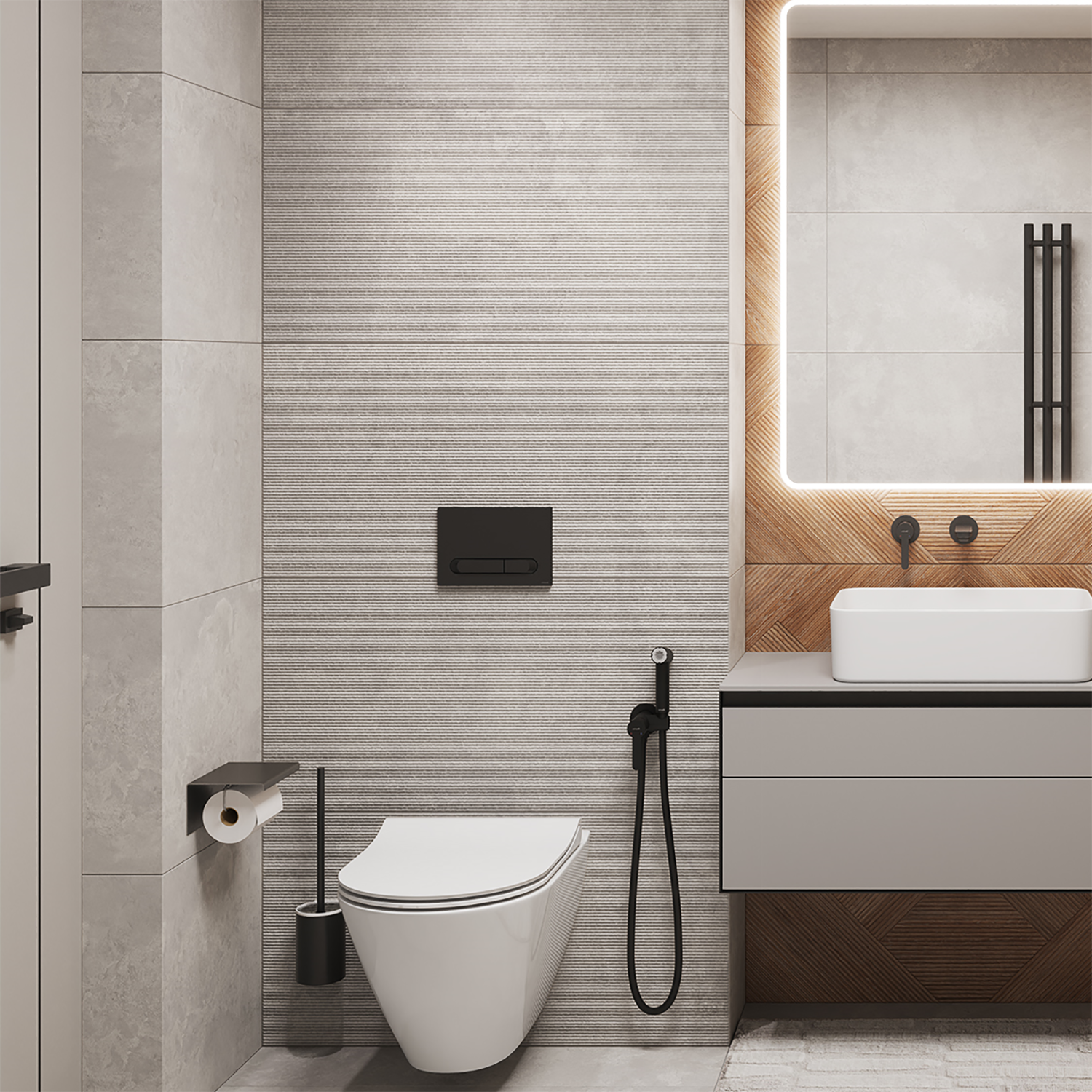 Изображение товара Глазурованный керамогранит Cersanit Balance 44.8x89.8 см 1.206 м² матовый цвет серый