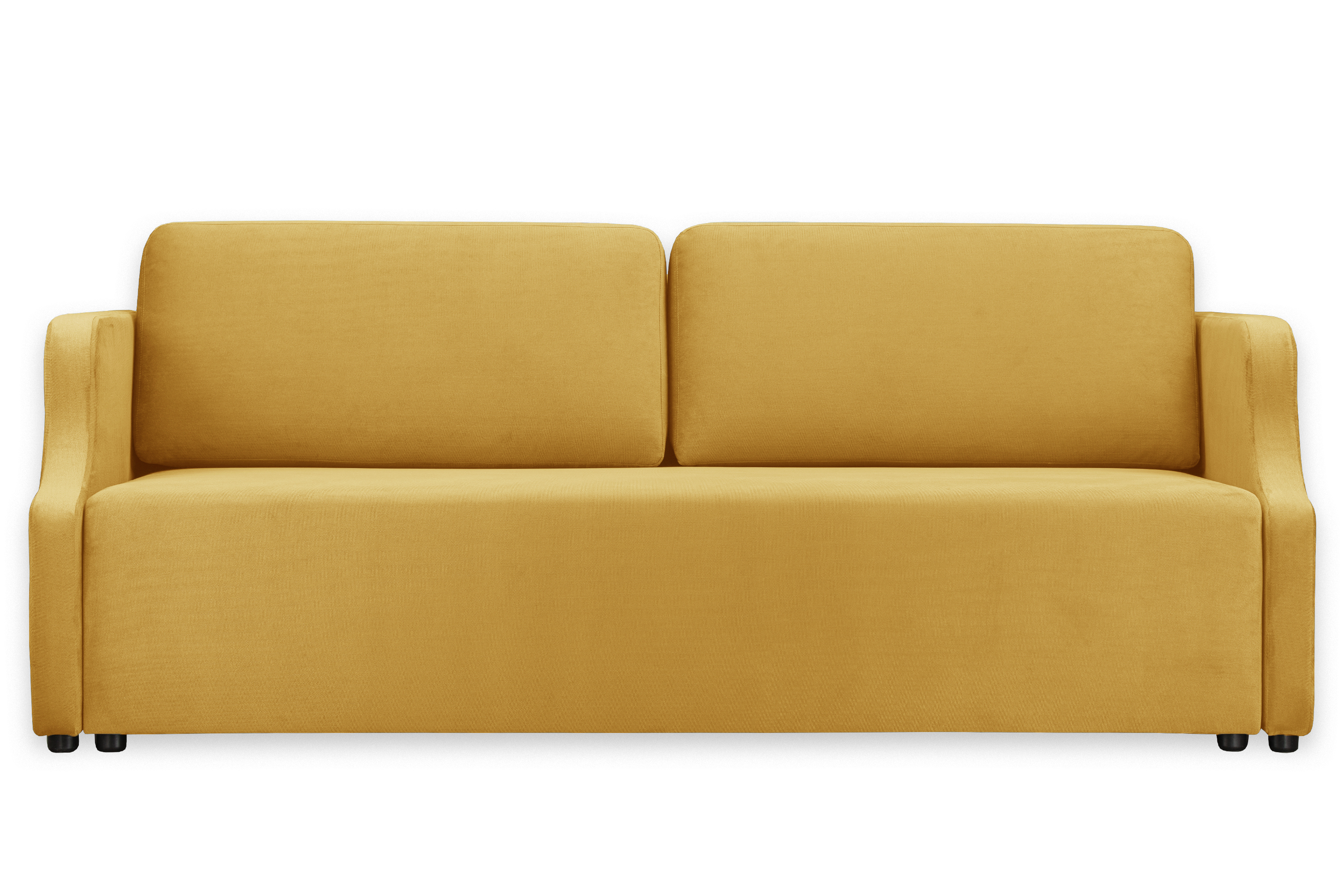 Изображение товара Диван Ramart Design Марк 80622962 210x85x100 см велюр цвет жёлтый/золотой