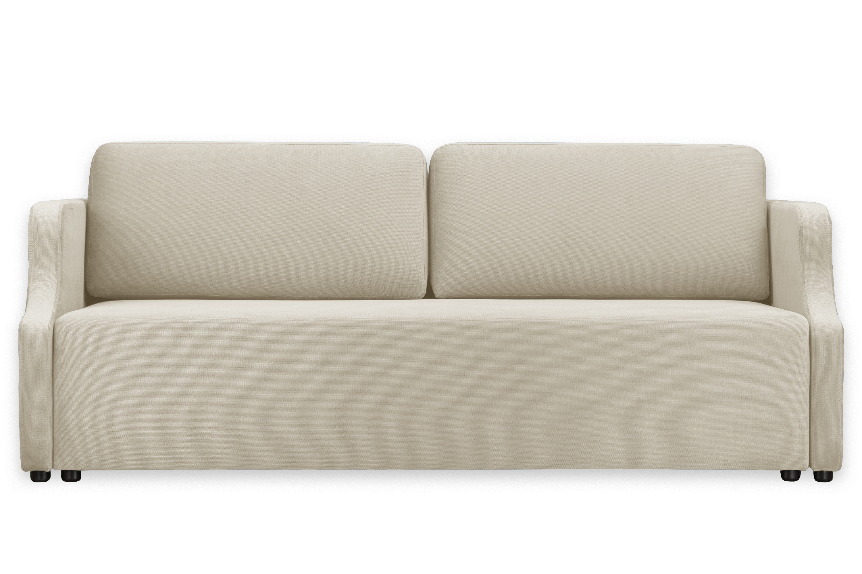 Изображение товара Диван-кровать Марк RAMART DESIGN 210x85x100 см велюр бежевый надежный механизм Еврокнижка