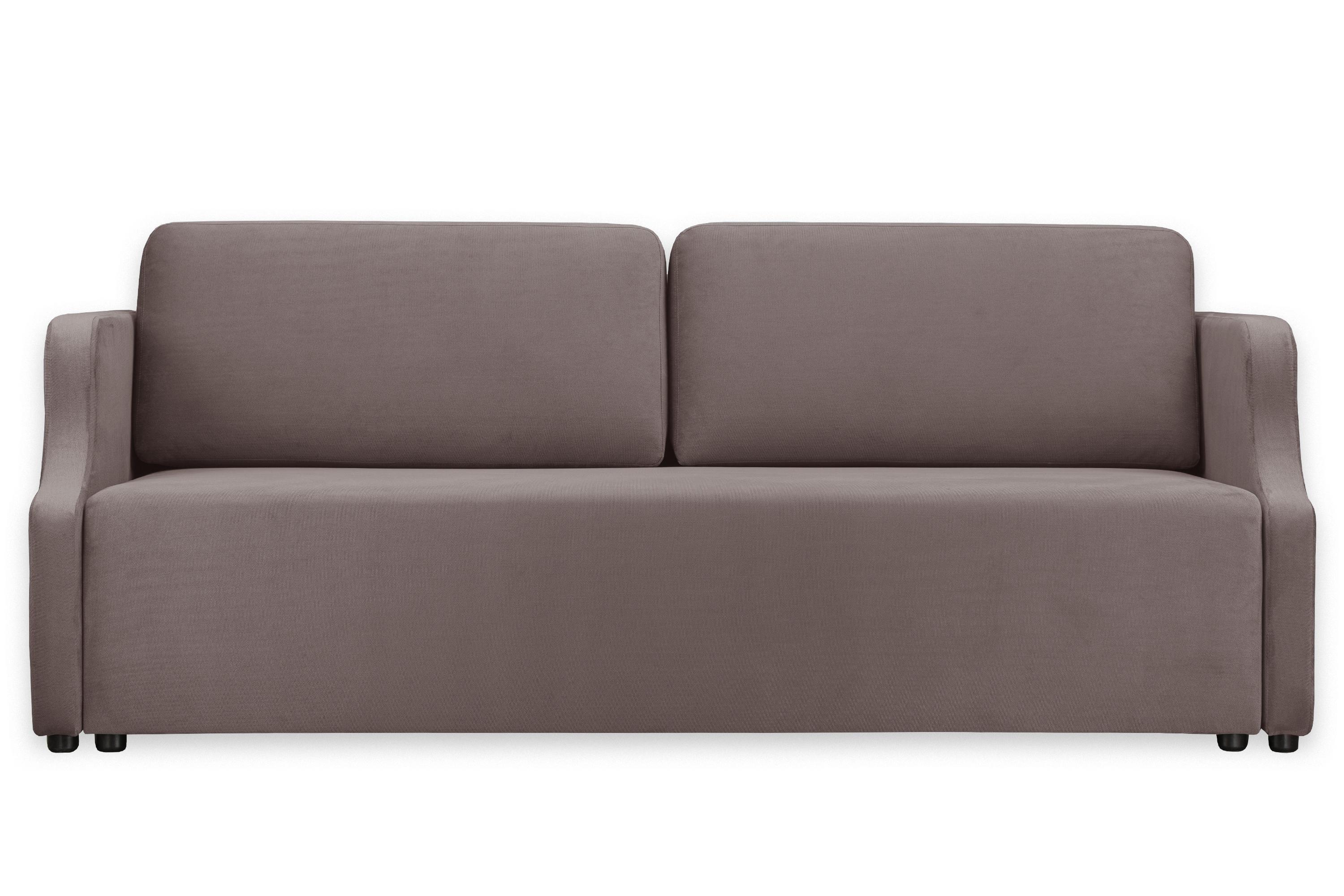 Изображение товара Диван Рамарт Дизайн Марк 210x85x100 см велюр коричневый надежный механизм Еврокнижка