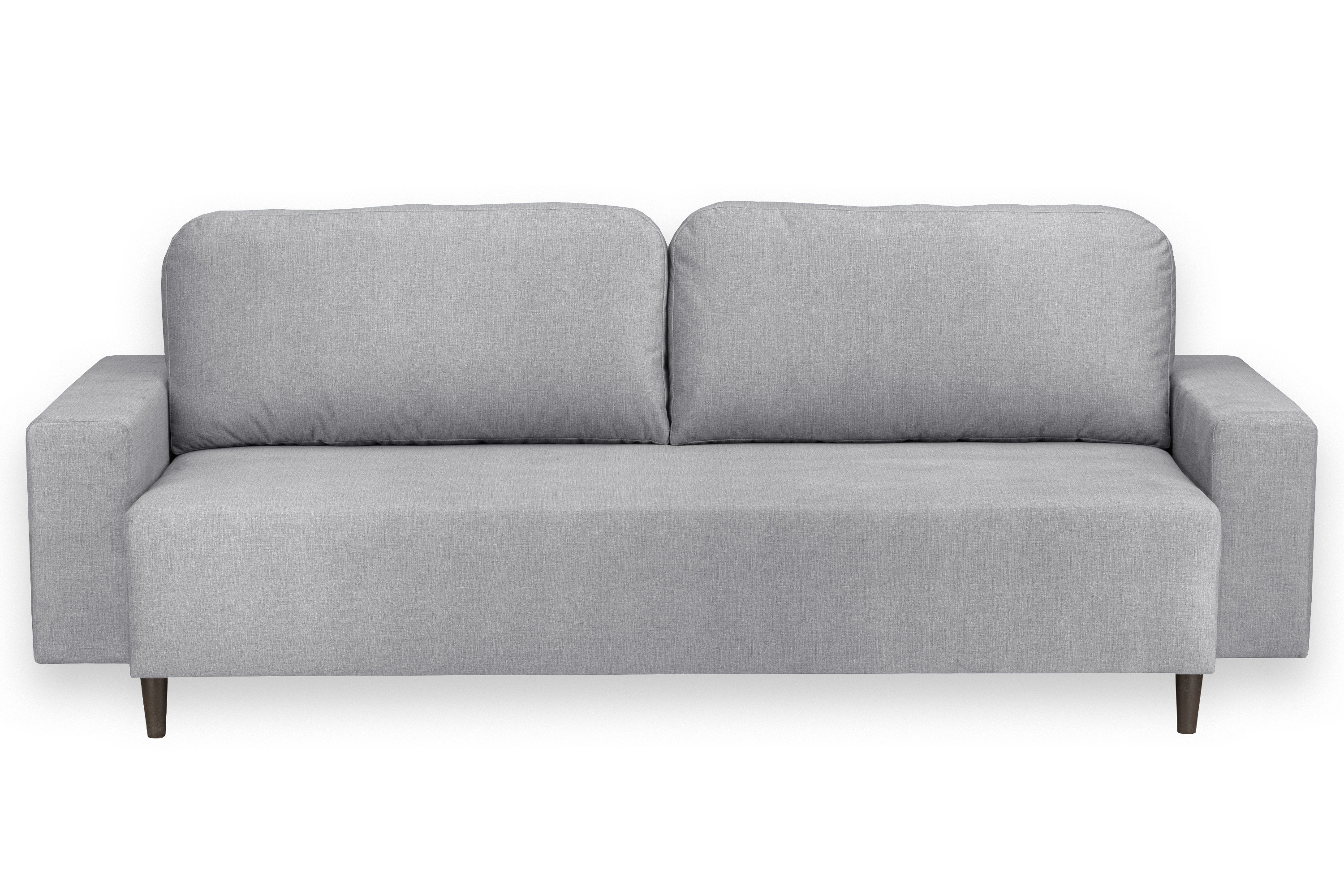 Изображение товара Диван Ramart Design Рич 80622910 228x85x100 см велюр цвет серый/серебристый