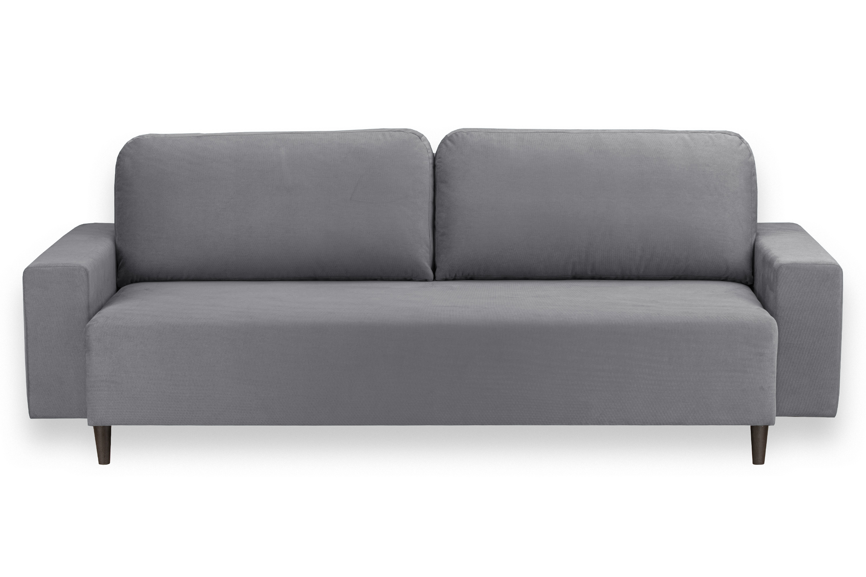 Изображение товара Диван Рич RAMART DESIGN 228x85x100 см велюр серый/серебристый