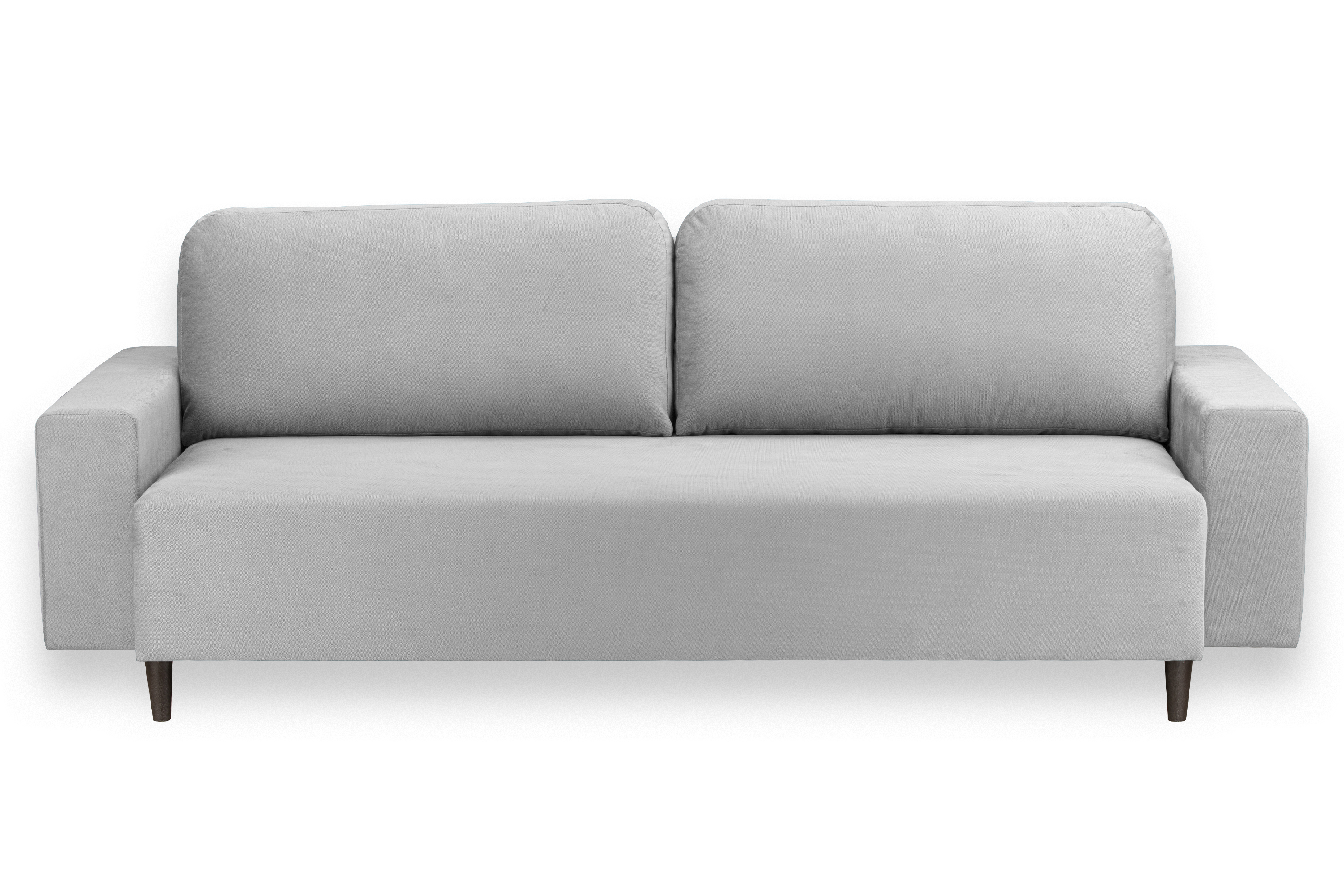 Изображение товара Диван Ramart Design Рич 80622920 228x85x100 см велюр цвет серый/серебристый