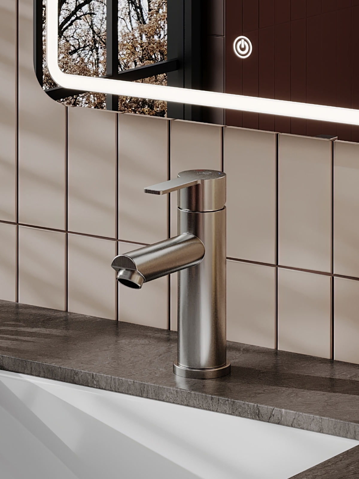 Изображение товара Смеситель для раковины Agger A3102122 однорычажный сатин Германия