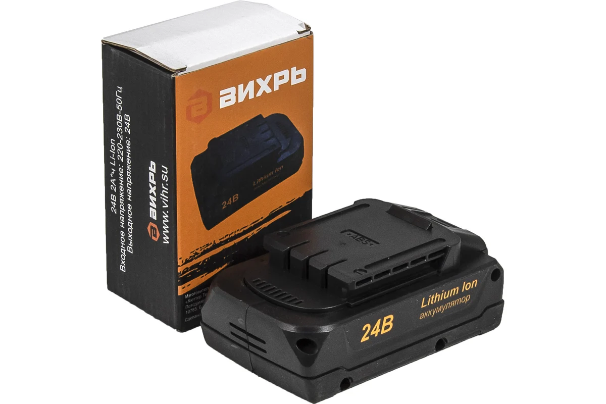 Изображение товара Аккумулятор Вихрь АКБ24Л1 KPV 24 В 2 Ач для шуруповерта слайдер