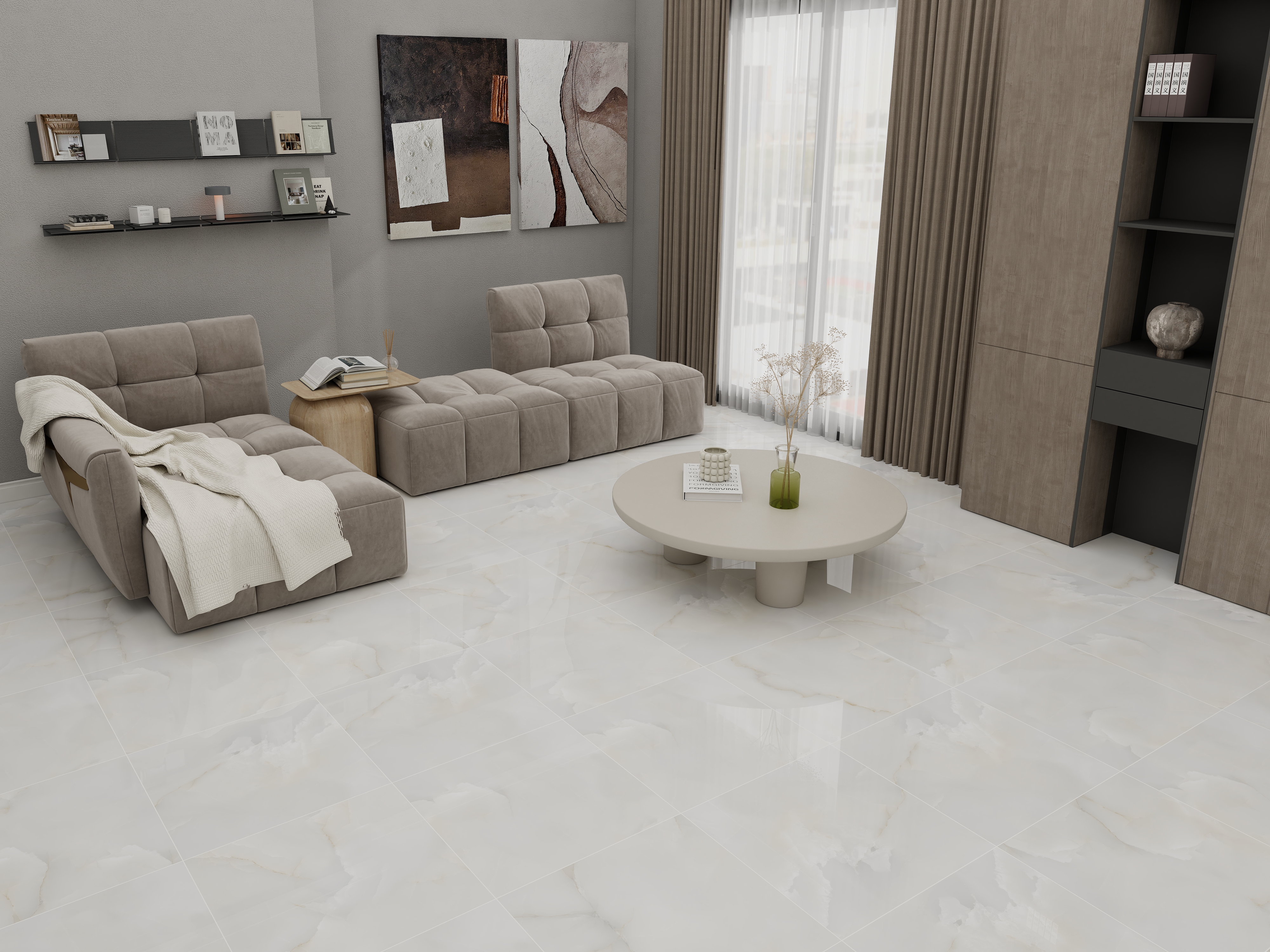 Изображение товара Керамогранит Leman Grace Elara 60x60 Белый 2 м2