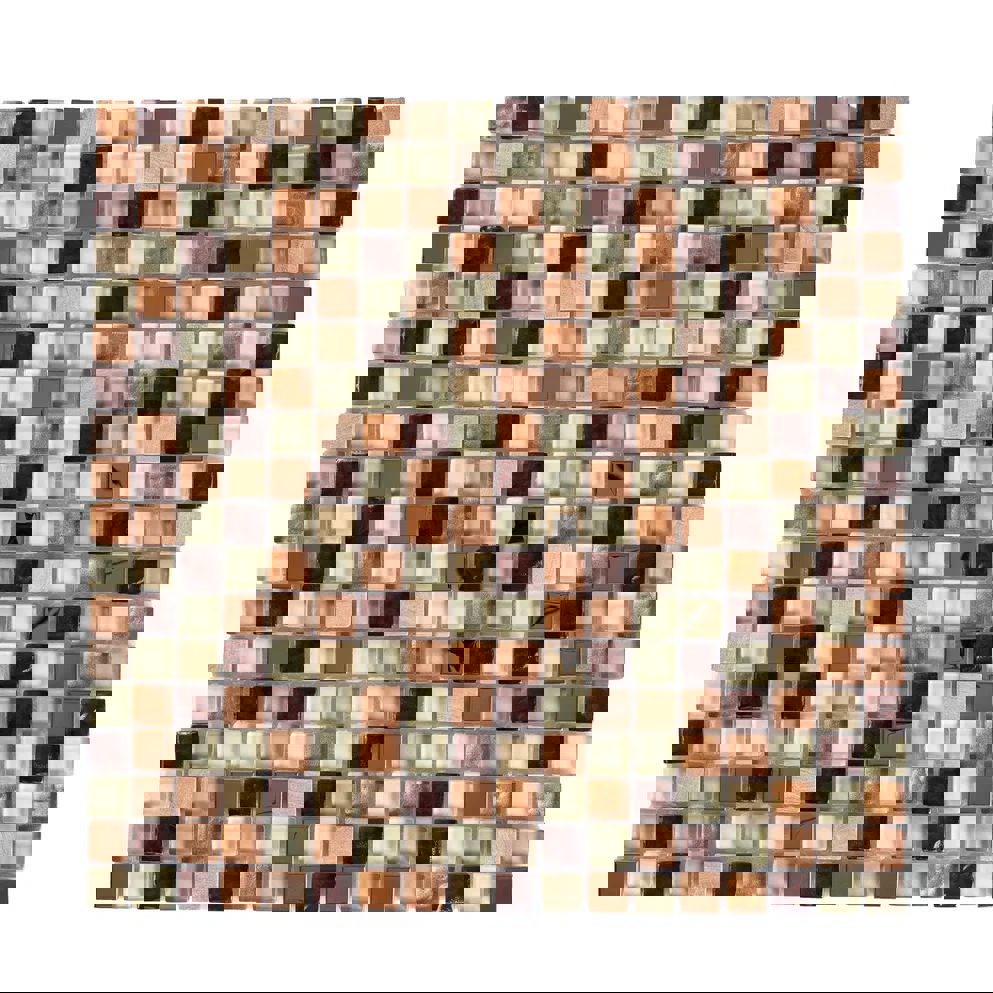 Изображение товара Мозаика стеклянная Керамоград Bxgs091_15 30x30 см бежевый для внутренней и наружной отделки