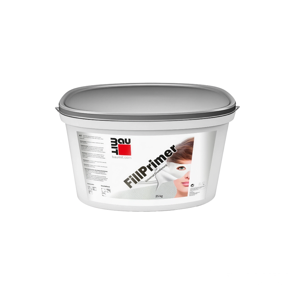 Изображение товара Грунтовка Baumit FillPrimer 25л для внутренней и наружной отделки Изображение товара Грунтовка Baumit FillPrimer 25л для внутренней и наружной отделки