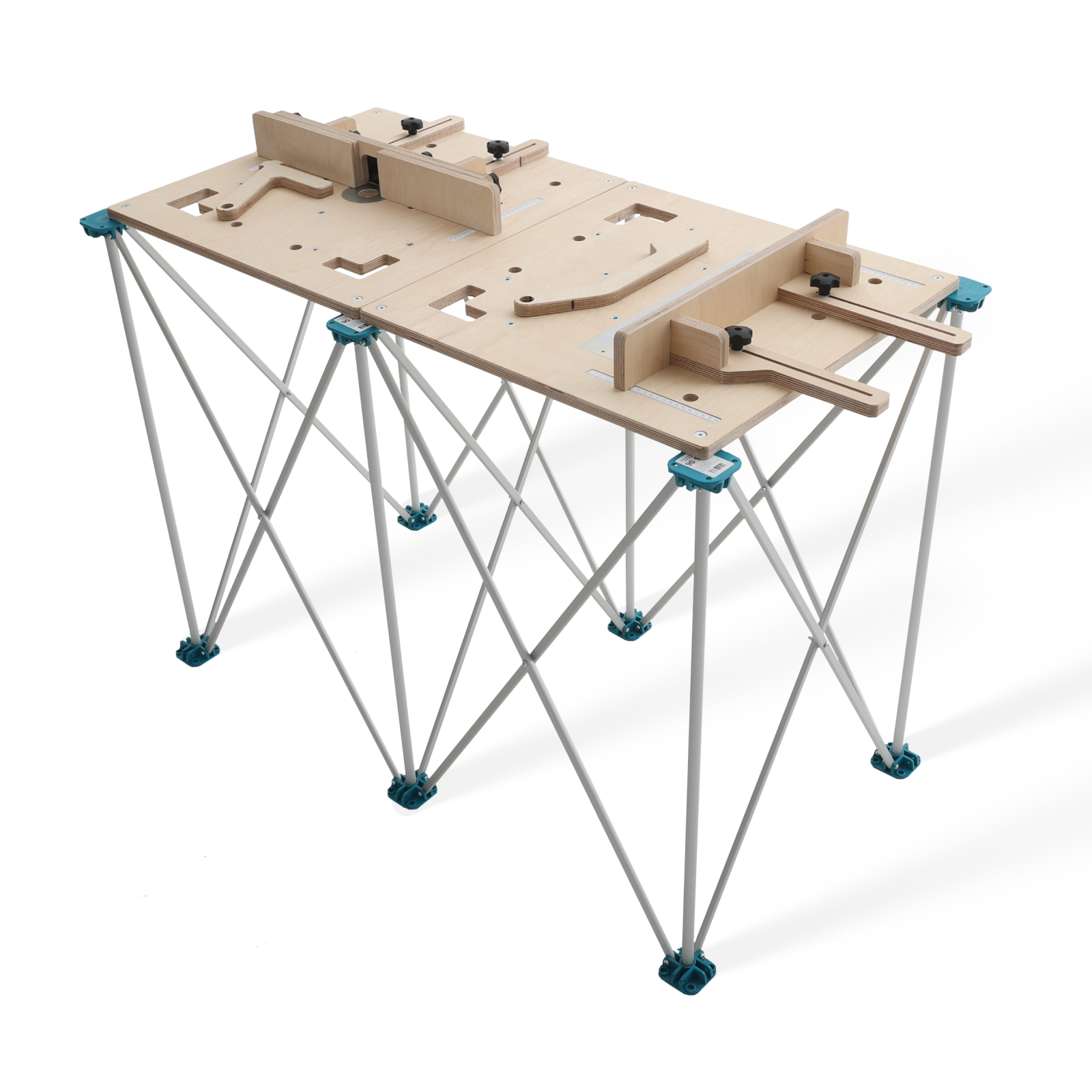 Изображение товара Верстак столярный складной пильный/фрезерный Q4 AntWood K3 1275x675x918 мм максимальная нагрузка 300 кг