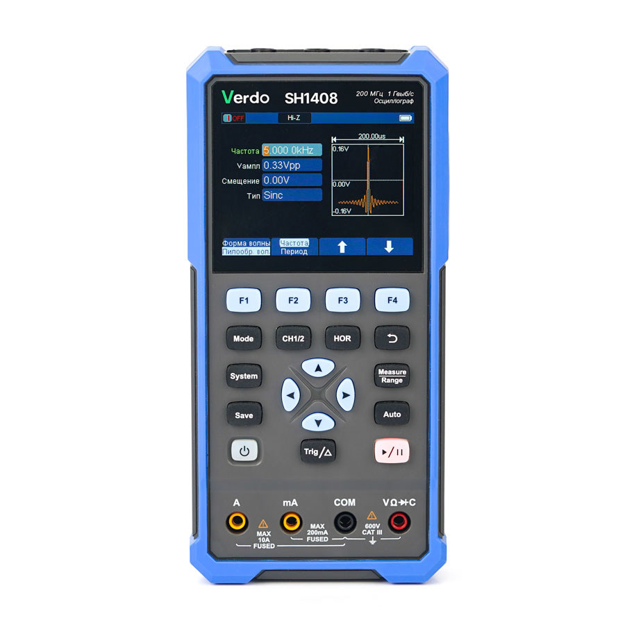 Изображение товара Осциллограф-мультиметр Verdo SH1408-SP с поверкой