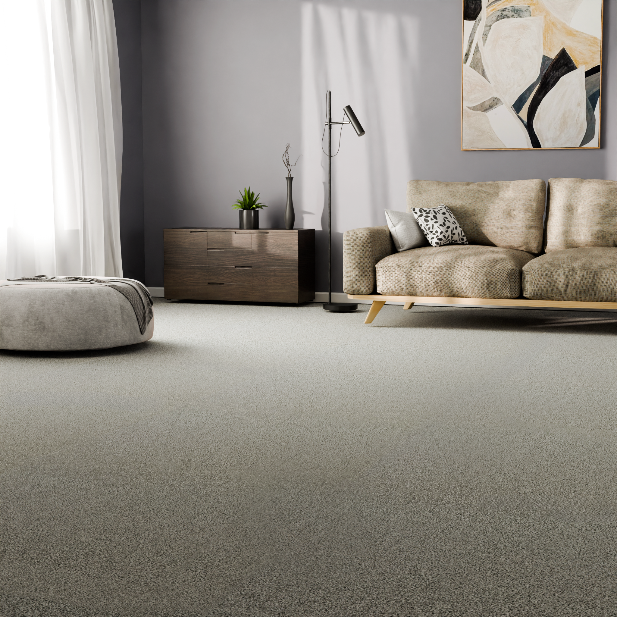 Изображение товара Ковровое покрытие «Шегги Фьюжн» 80202-49022 2.5 м, цвет серый