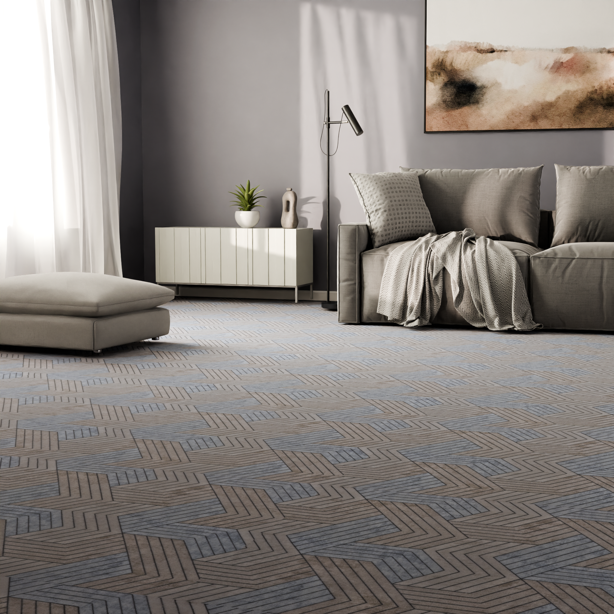 Изображение товара Ковровое покрытие Slide 208_5455 4 м бежевое для дома и офиса