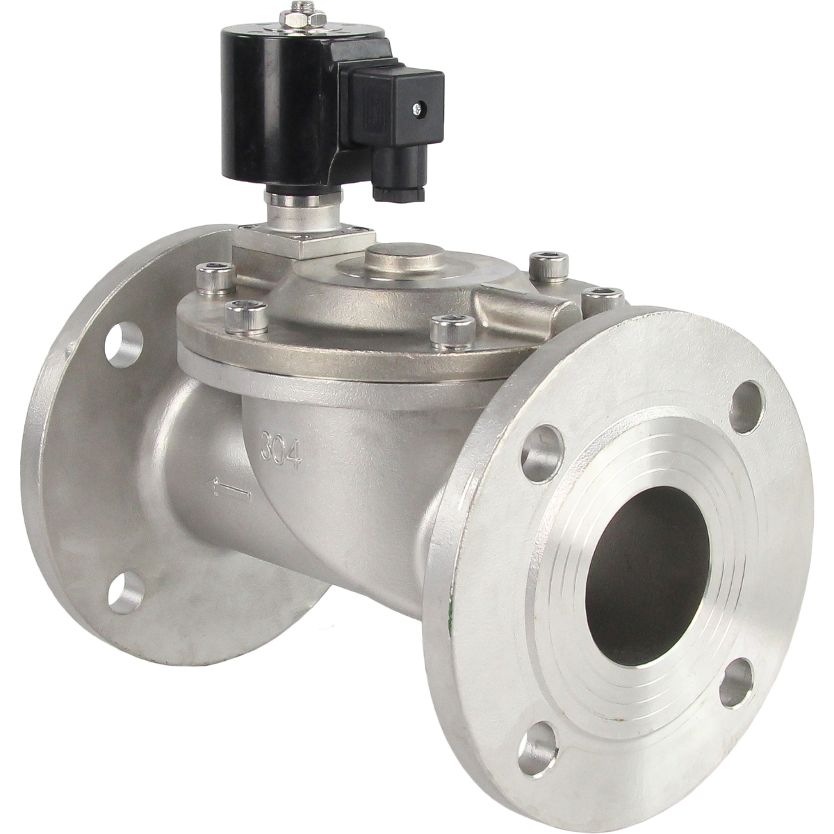 Изображение товара Электромагнитный клапан DN.RU VSF-601V-PU-NC DN65 — 52 Kv, PN10, нержавеющая сталь