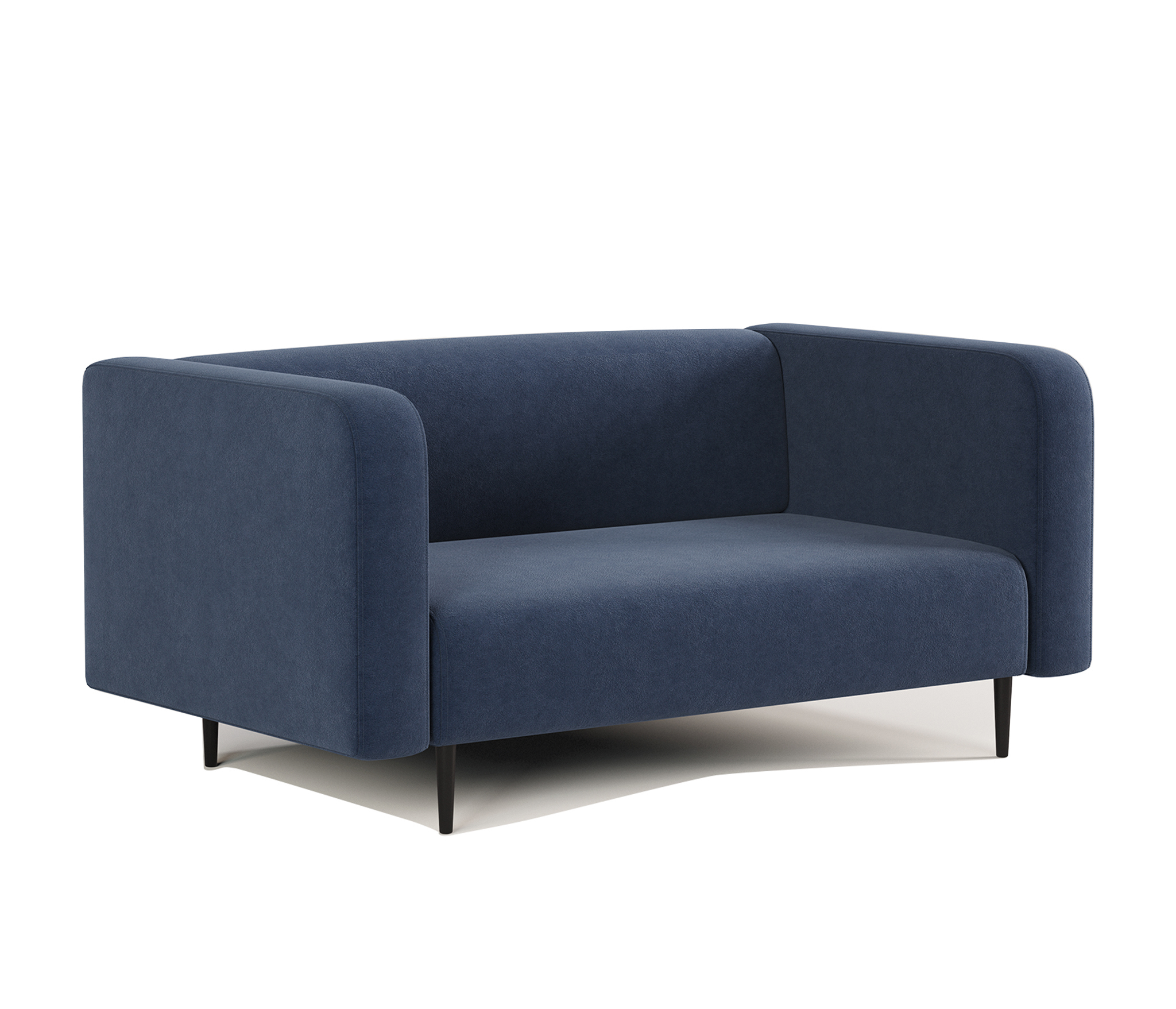 Изображение товара Диван прямой Гамма Акцент офисный велюр ультра миднайт 134x78x67 см