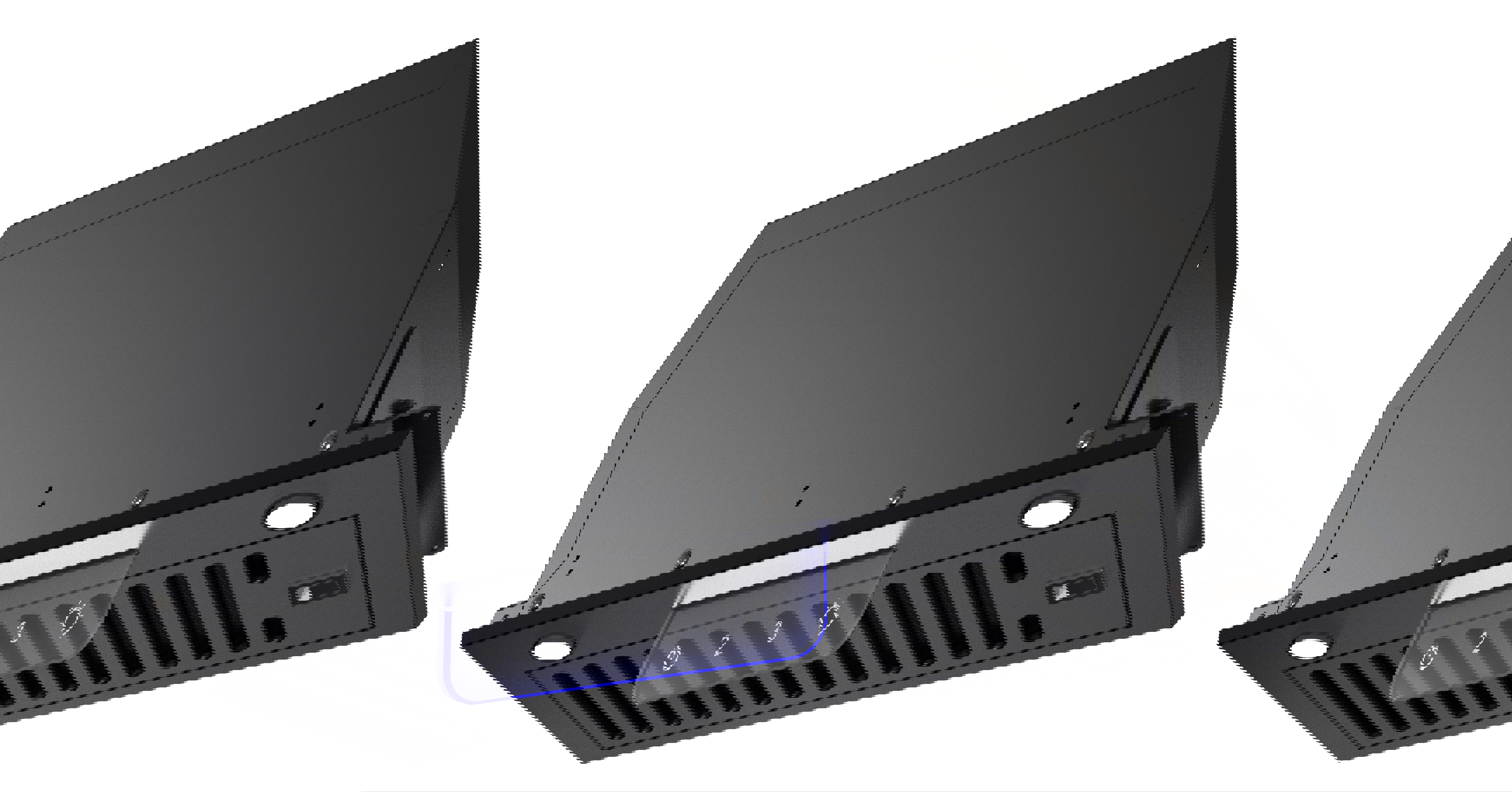 Изображение товара Встроенная вытяжка AMATO AVELL с сенсорно-механическим управлением, черная