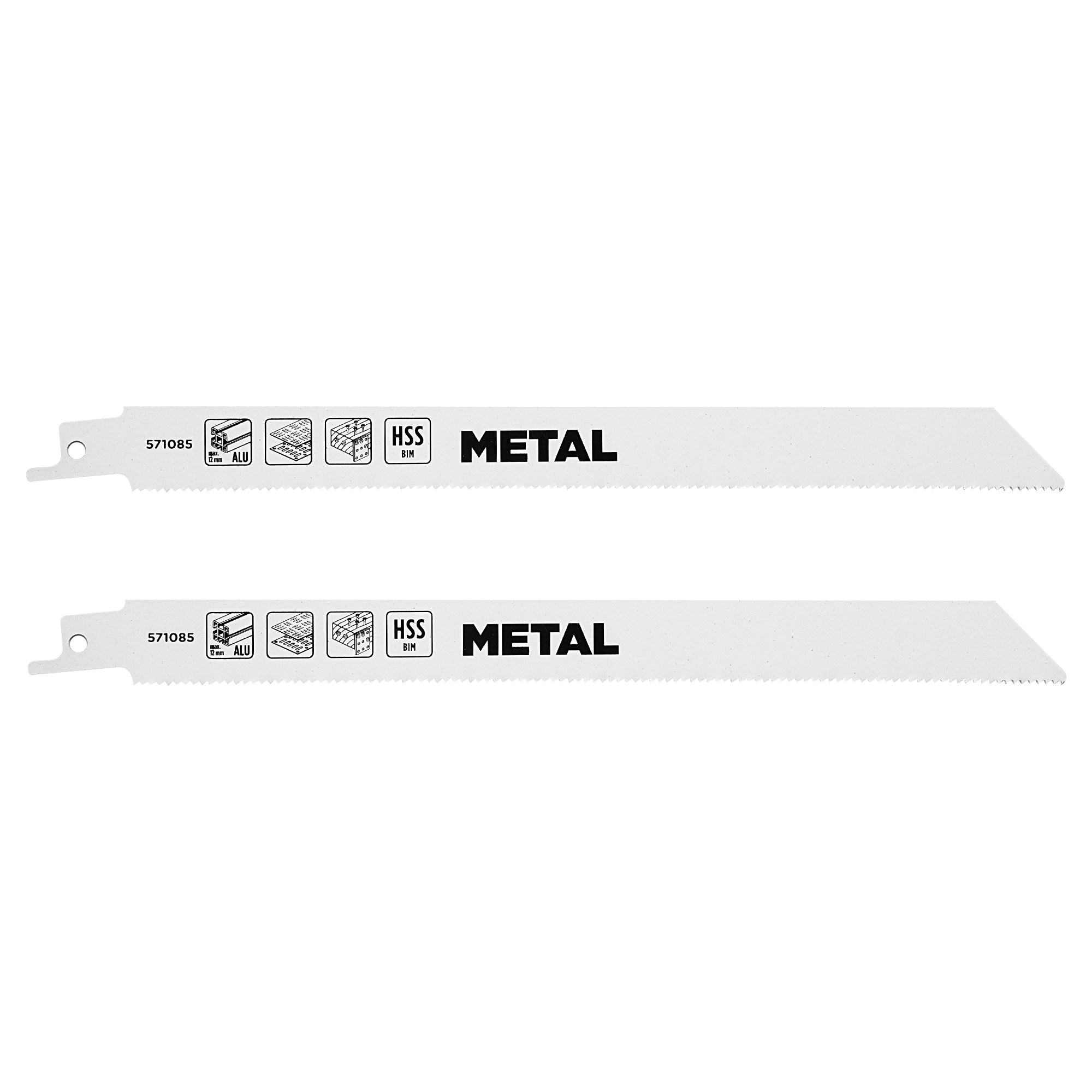 Изображение товара Набор полотен для сабельной пилы KWB 571085, 2 шт. универсальные по дереву и металлу