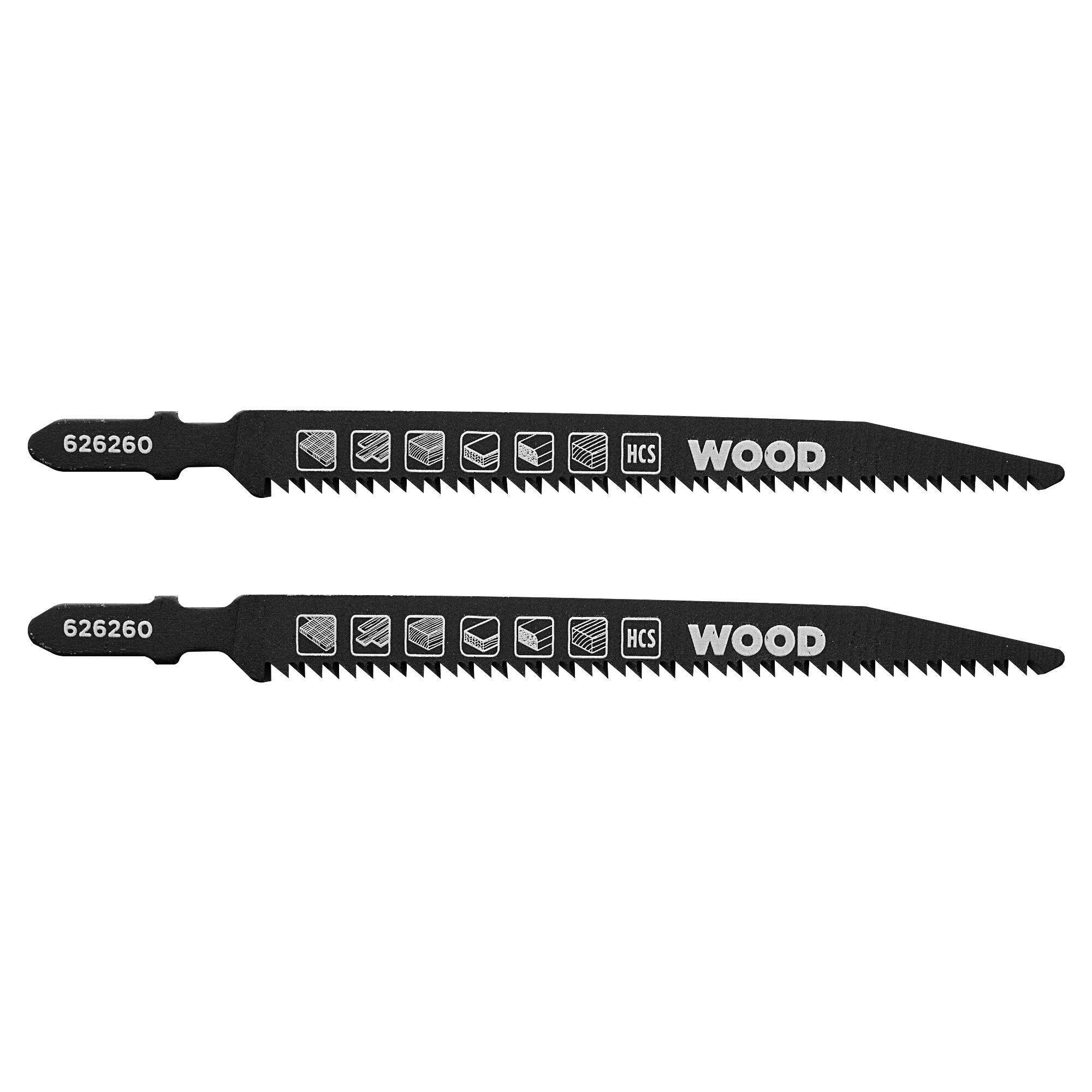 Изображение товара Пилка для электролобзика по дереву KWB 626260 чистый рез, 2 шт.