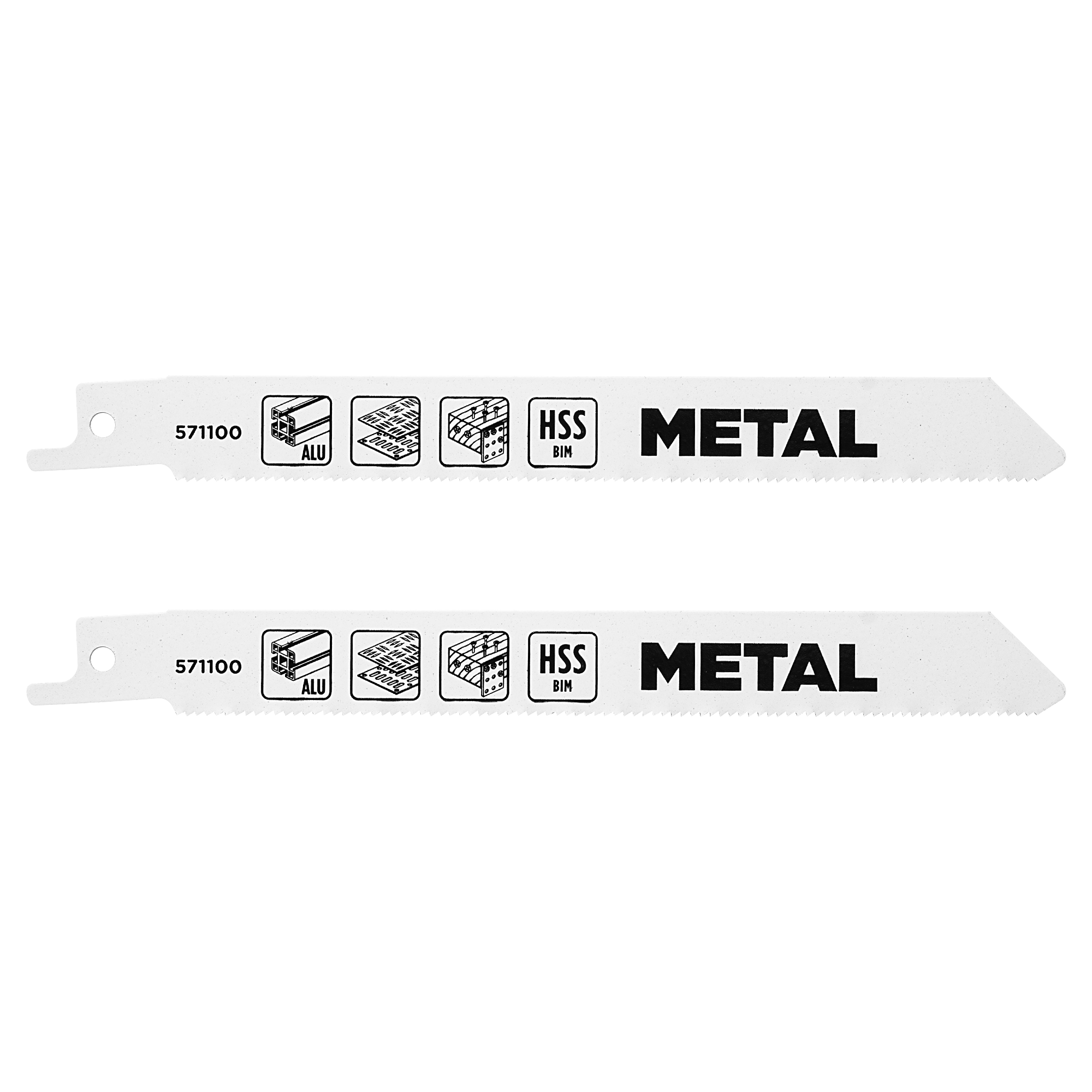 Изображение товара Полотно для сабельной пилы KWB 571100, 2 шт. для резки металла
