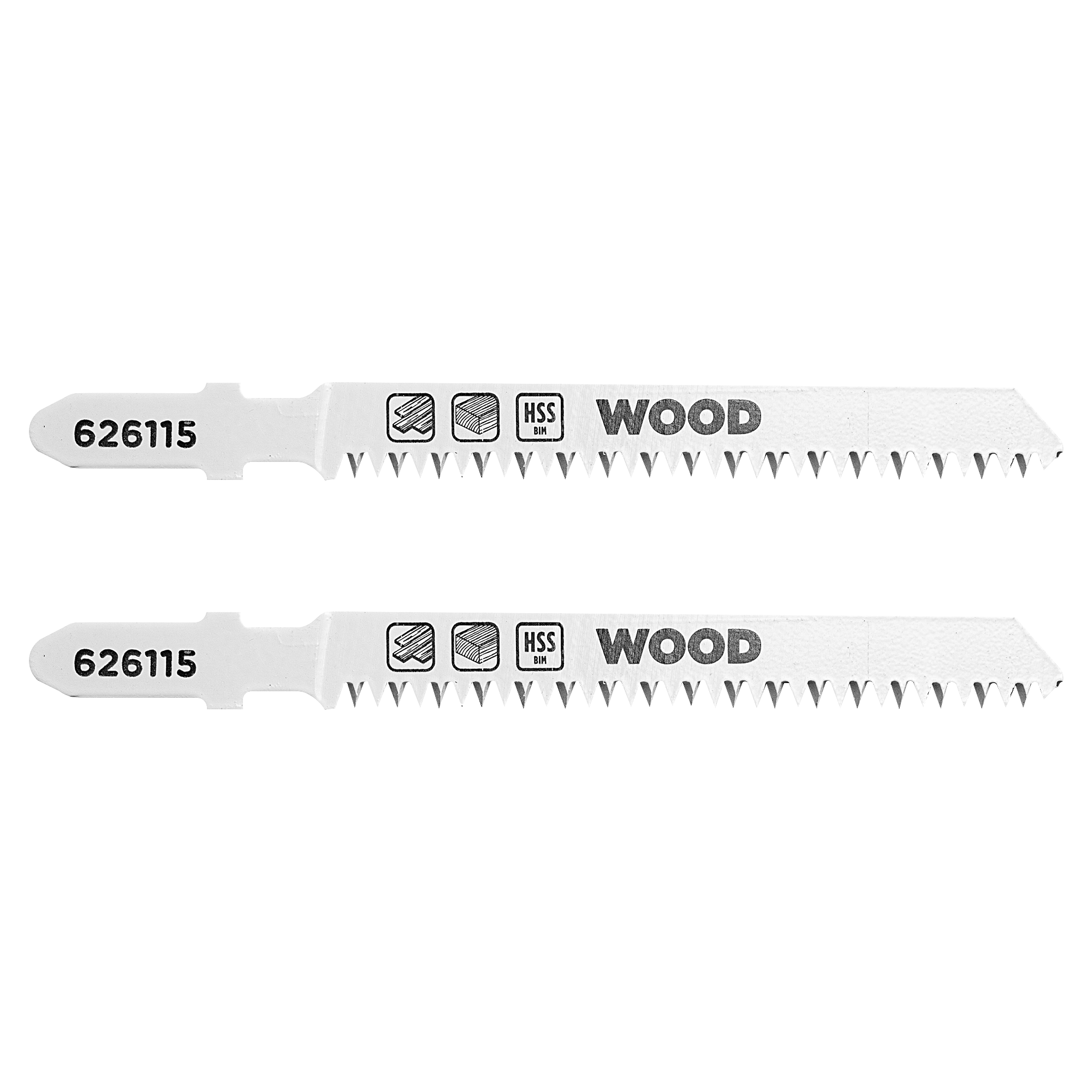 Изображение товара Пилка для электролобзика по дереву KWB 626115 чистый рез, 2 шт.