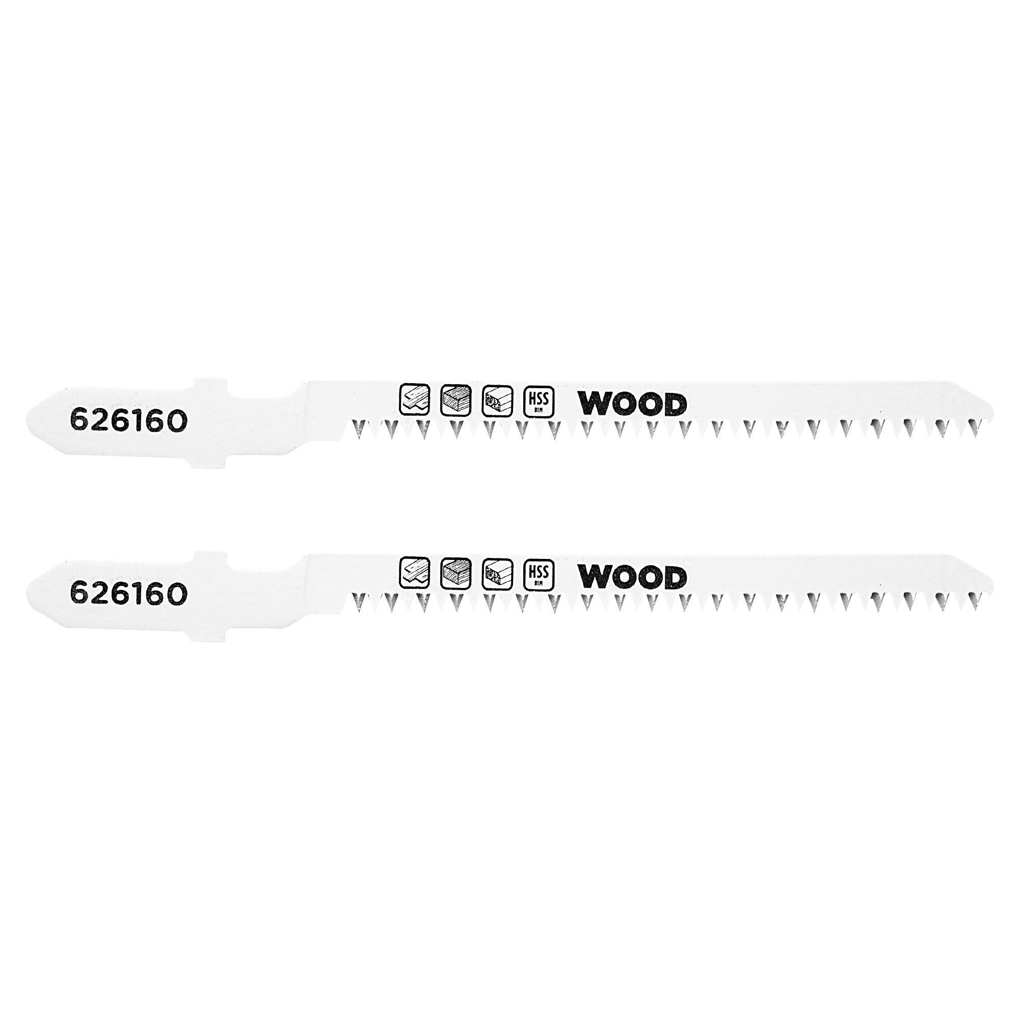 Изображение товара Пилка для электролобзика по дереву KWB 626160 чистый рез, 2 шт.