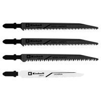 Изображение товара Набор пилок для электролобзика по дереву/металлу/пластику Einhell 625427, 4 шт.