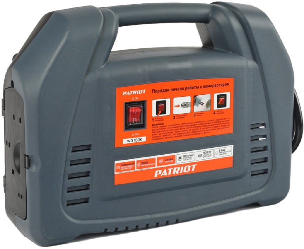 Изображение товара Компрессор сетевой поршневой Patriot WO 180K, 0 л 180 л/мин