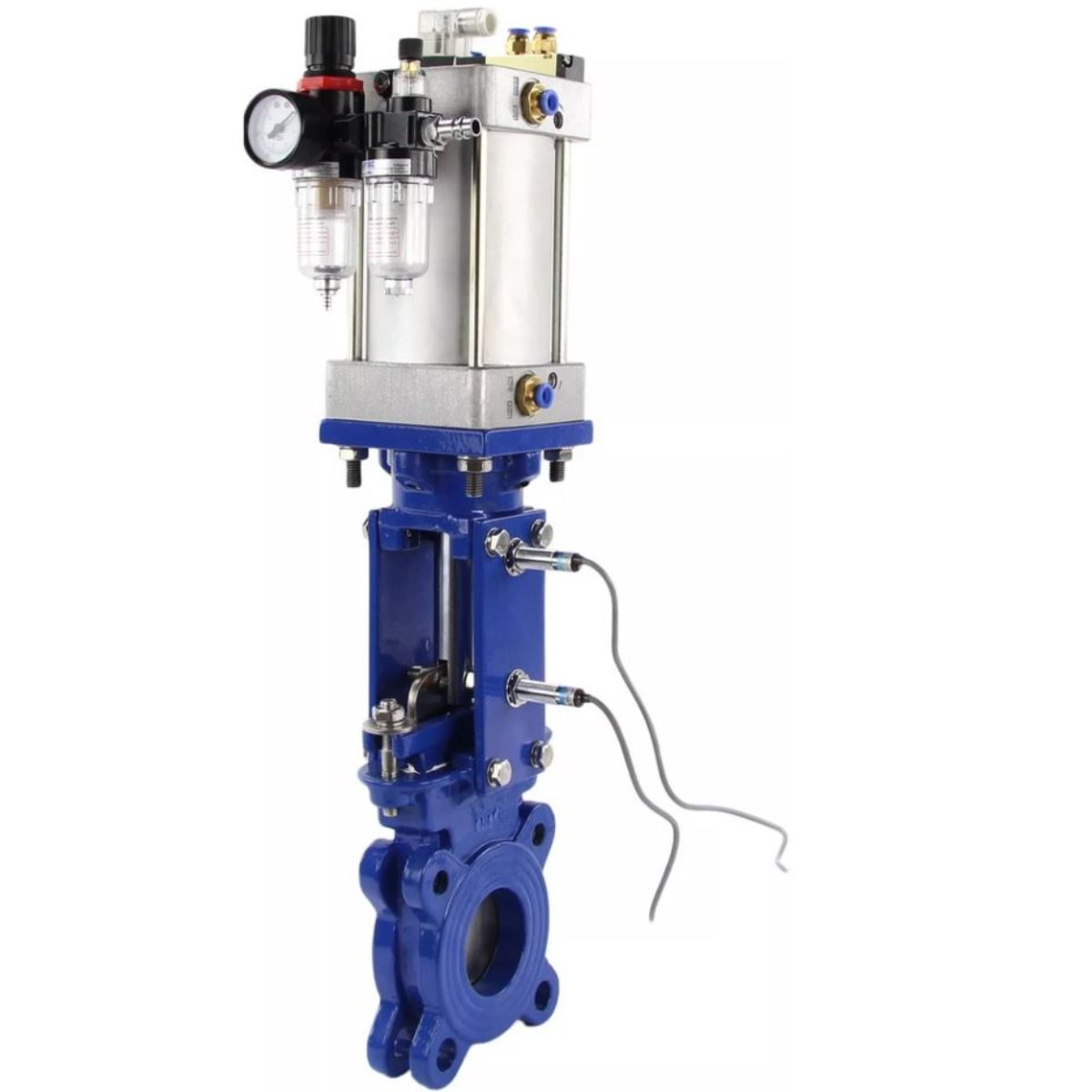 Изображение товара Задвижка с пневмоприводом DN.RU D040-09923 DN80 PN10