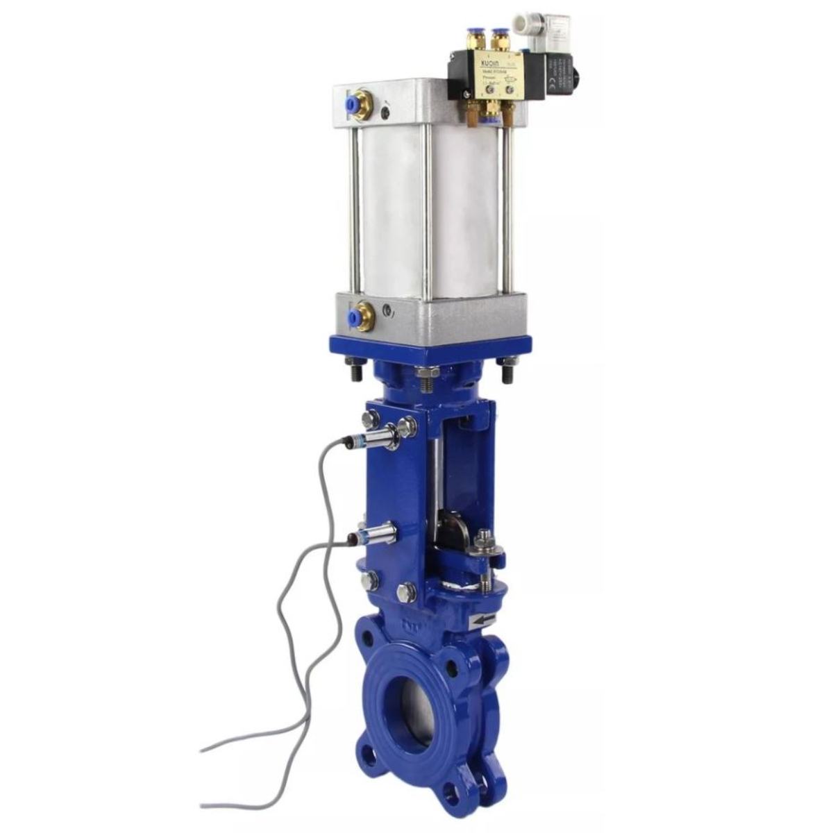 Изображение товара Задвижка DN250 PN10 с пневмоприводом Dn.ru D040-09788