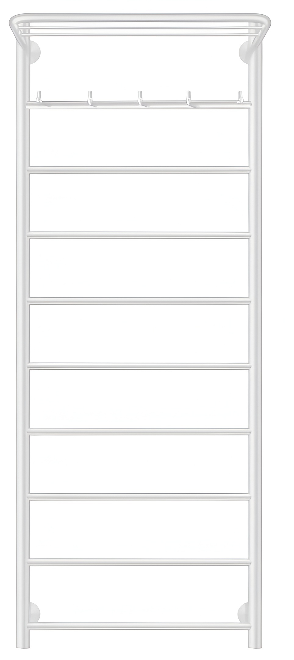 Изображение товара Полотенцесушитель водяной лесенка Secado Милан 1 1200x600 мм универсальная подводка нержавеющая сталь цвет белый матовый