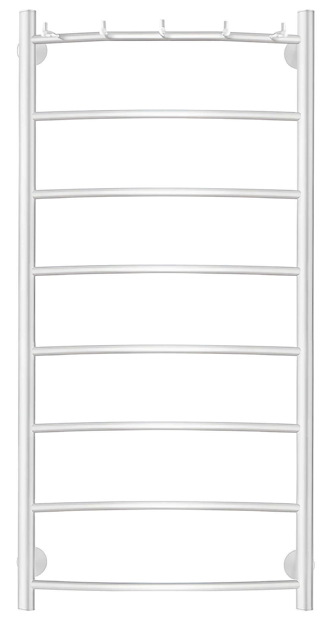 Изображение товара Полотенцесушитель водяной лесенка Secado Милан 1 к 1000x600 мм универсальная подводка нержавеющая сталь цвет белый матовый