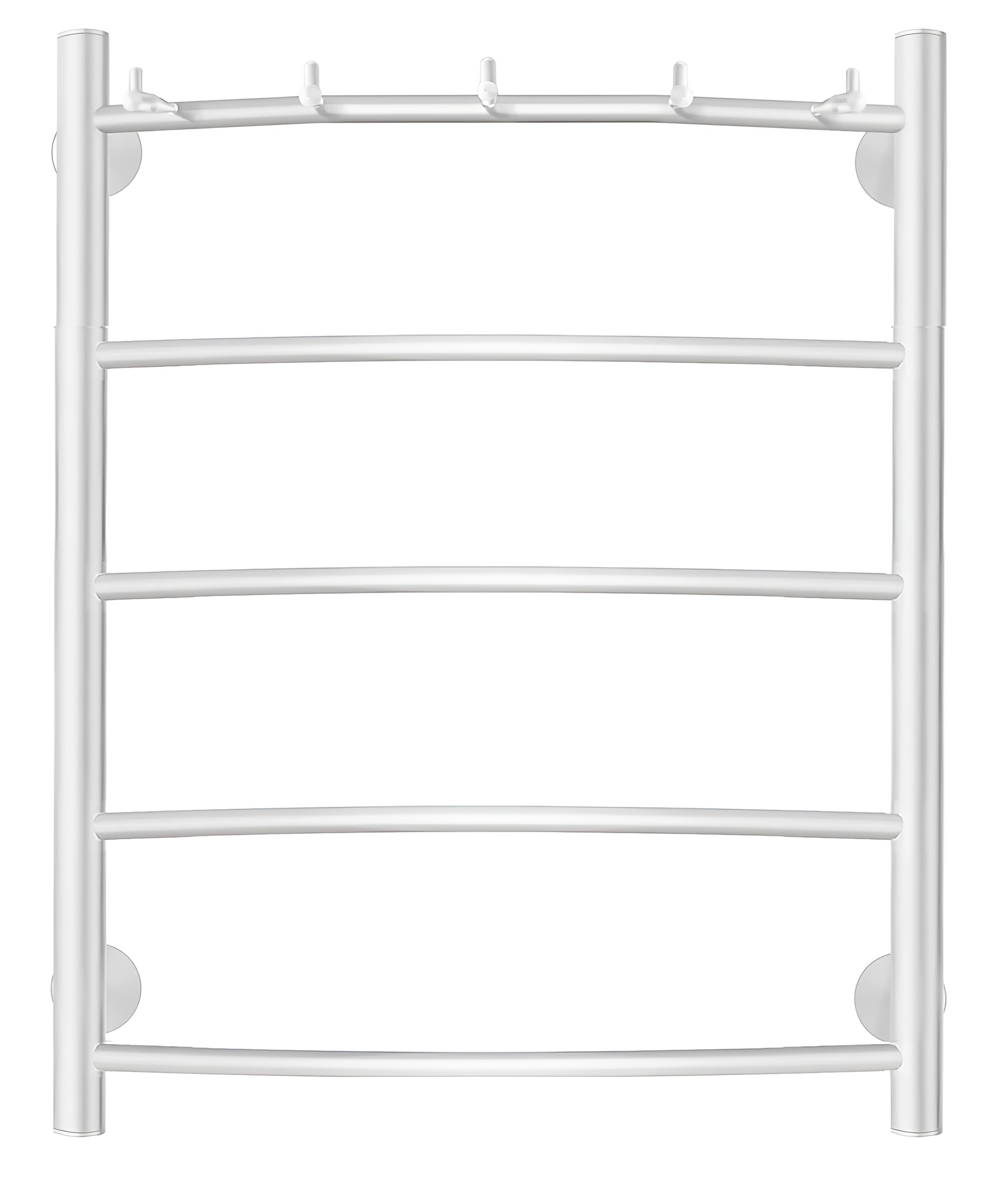 Изображение товара Полотенцесушитель водяной лесенка Secado Милан 1 к 600x400 мм универсальная подводка нержавеющая сталь цвет белый матовый