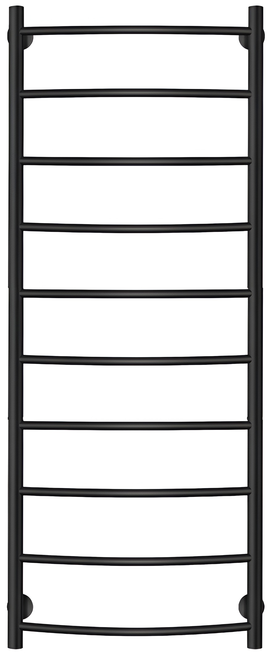 Изображение товара Полотенцесушитель водяной лесенка Secado Милан 1 1200x400 мм универсальная подводка нержавеющая сталь цвет черный матовый