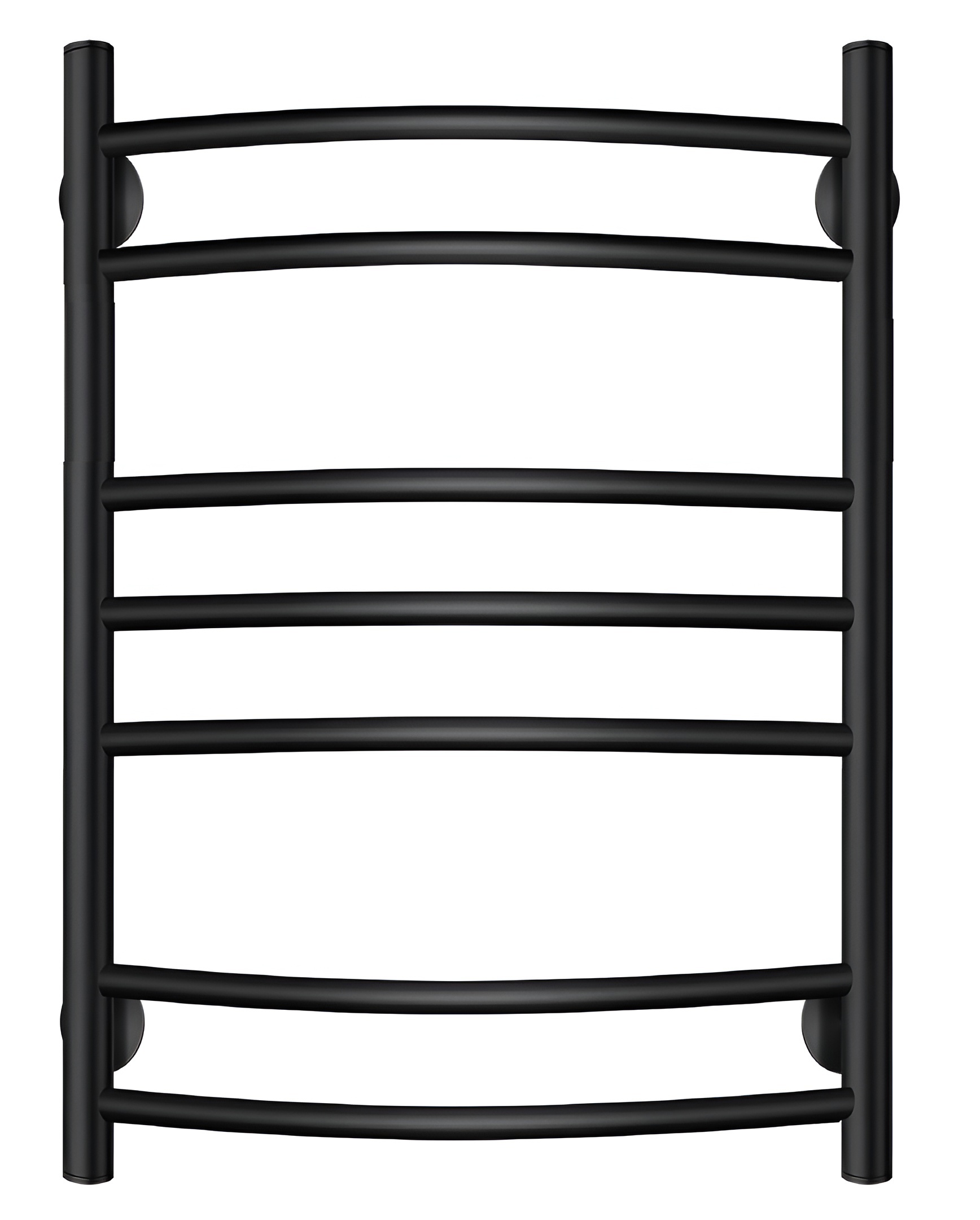 Изображение товара Полотенцесушитель водяной лесенка Secado Милан 2 800x600 мм универсальная подводка нержавеющая сталь цвет черный матовый