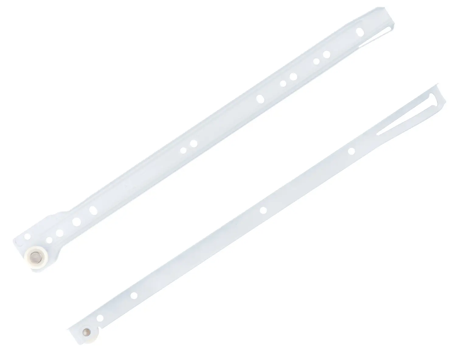 Мебельные направляющие 350x35 мм металл цвет белый 2 шт.