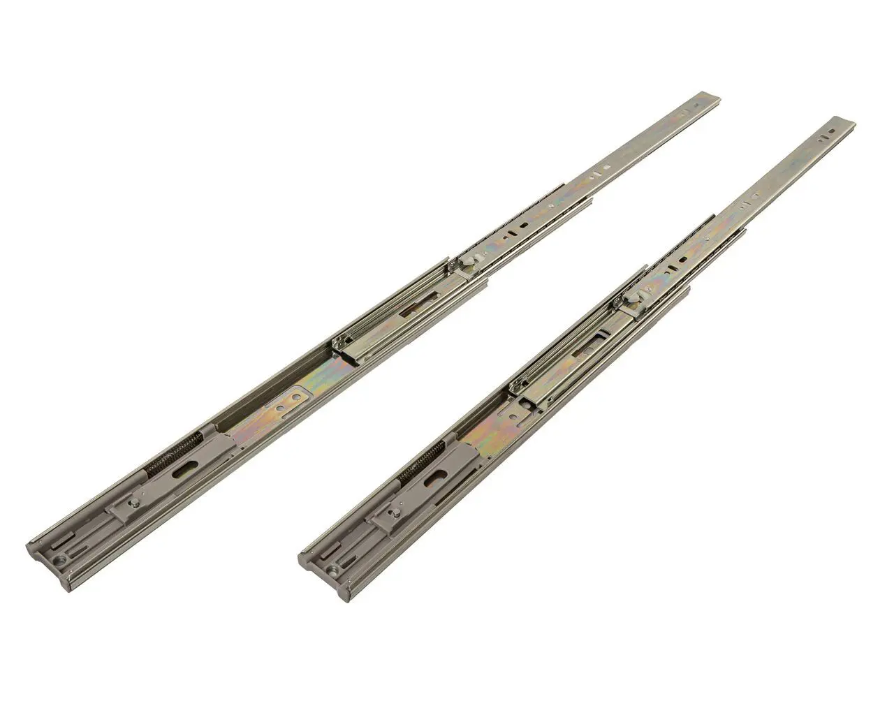 Мебельные направляющие 350x45 мм металл цвет никель 2 шт.